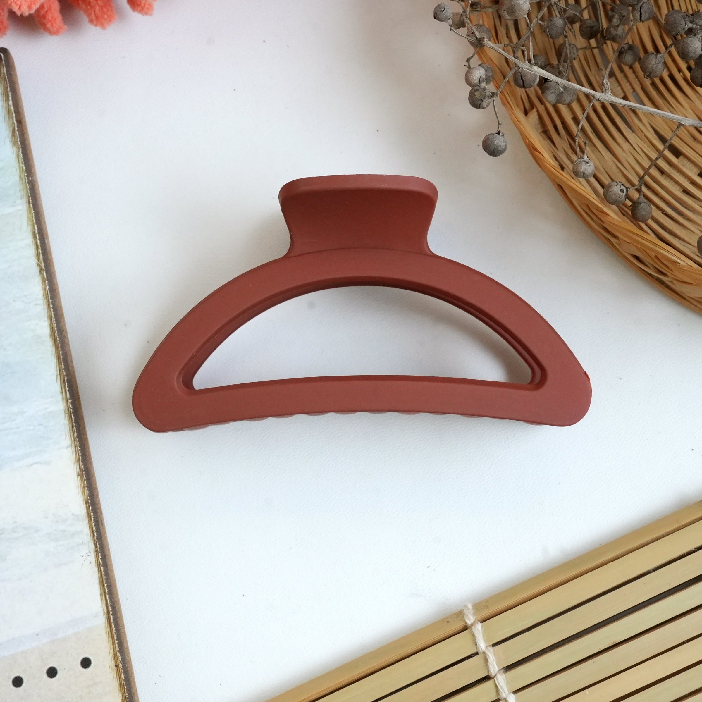 Multicolor Matte Hair Claw Clips