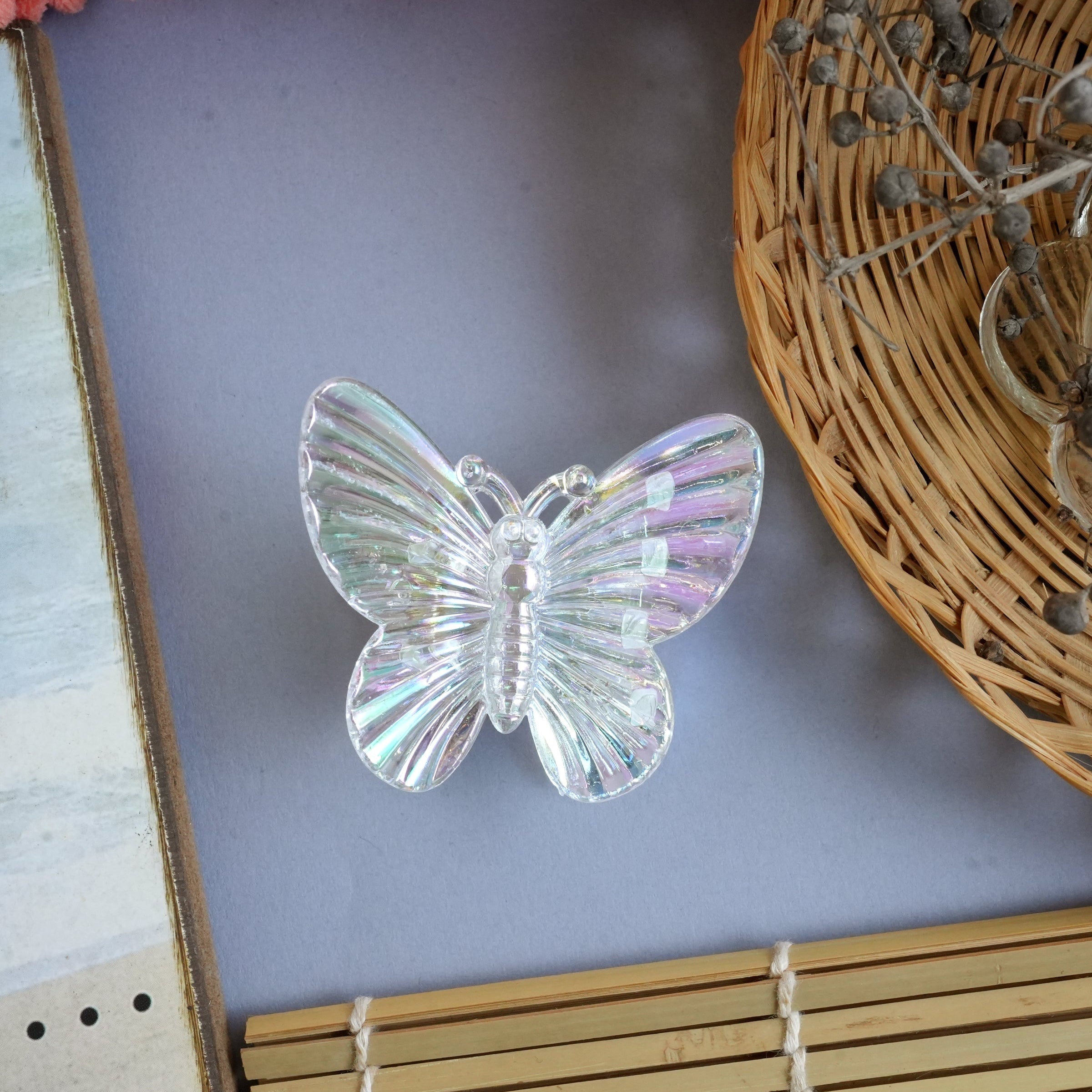 Translucent Elegant Butterfly Claw Clips