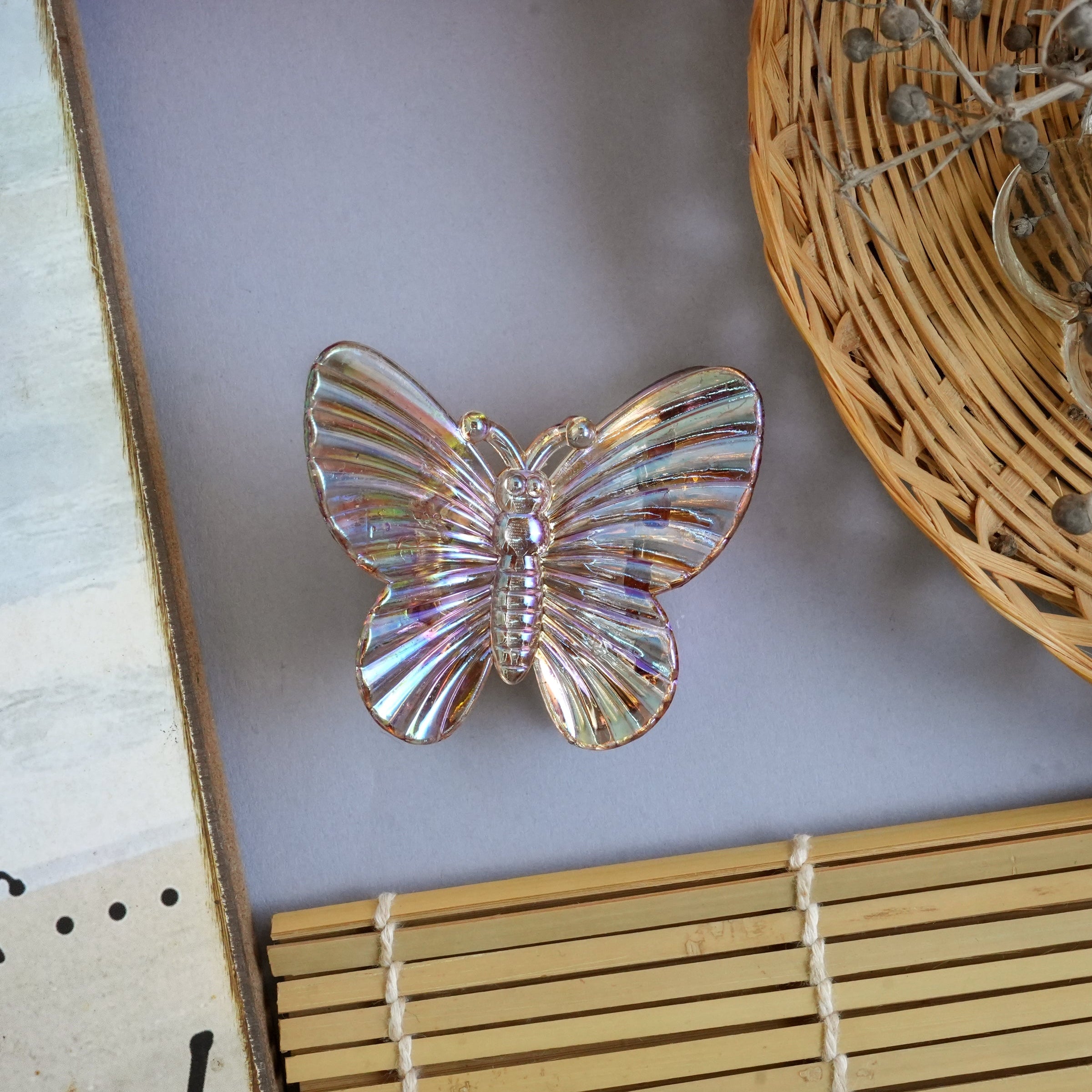 Translucent Elegant Butterfly Claw Clips