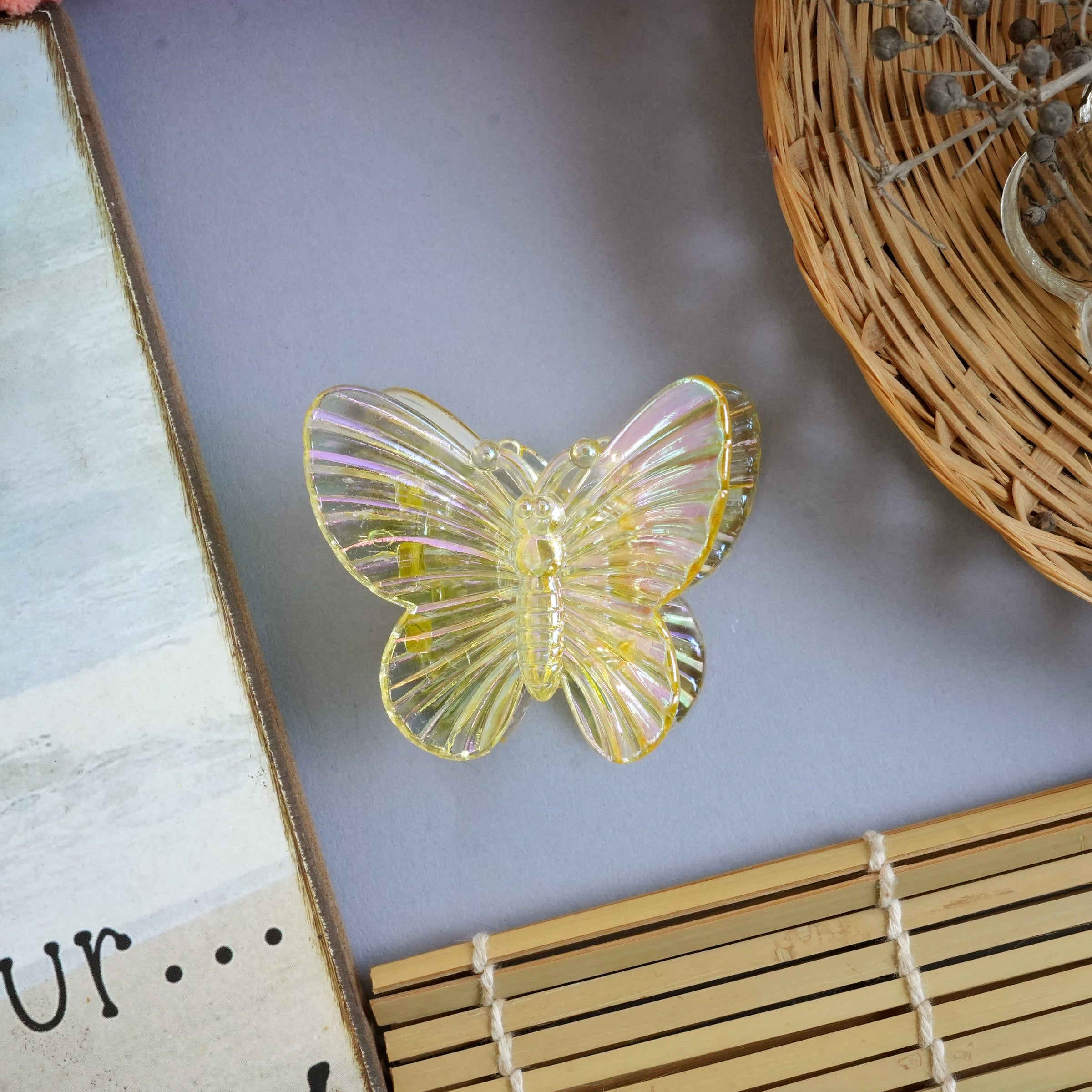 Translucent Elegant Butterfly Claw Clips