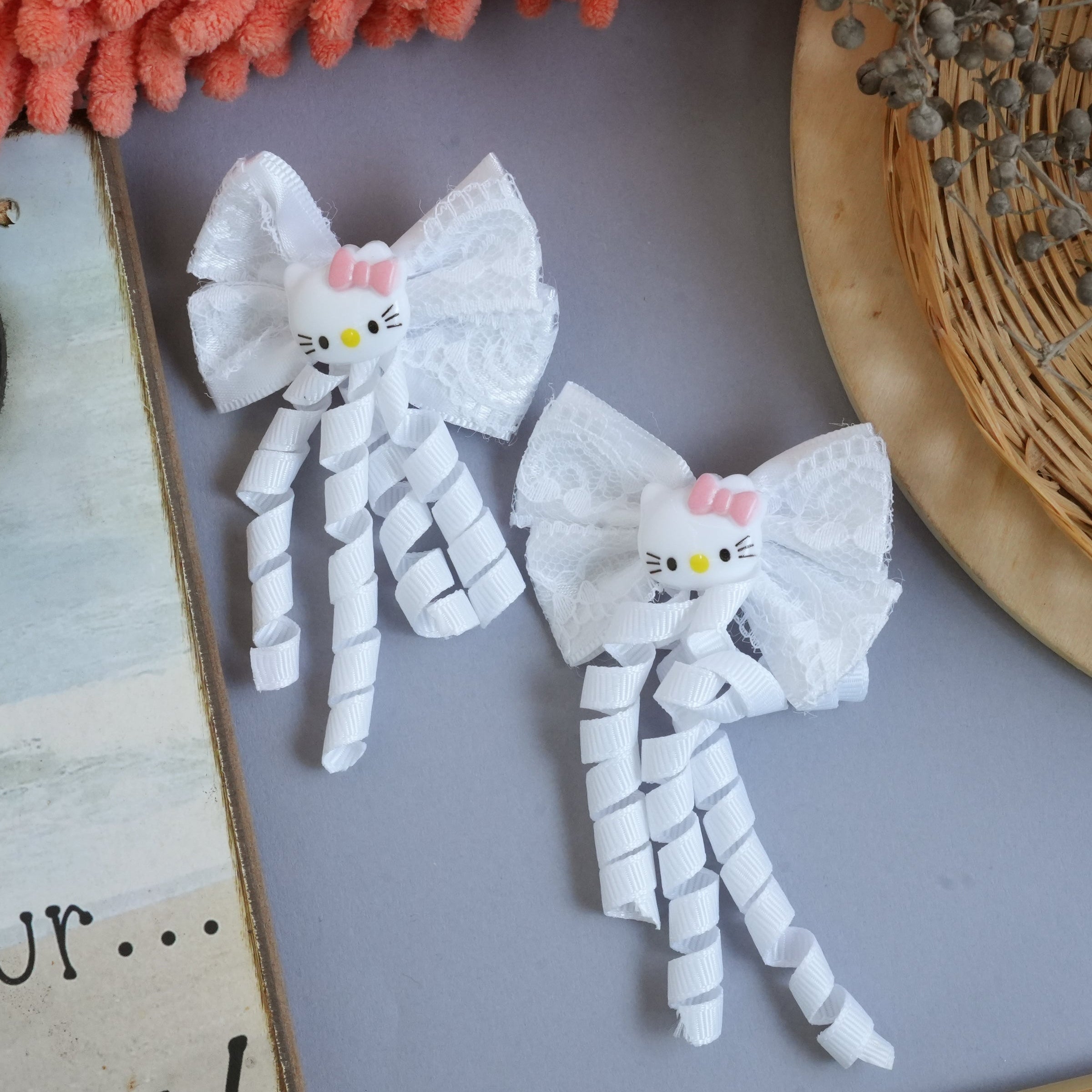 Bow Hair pins pair