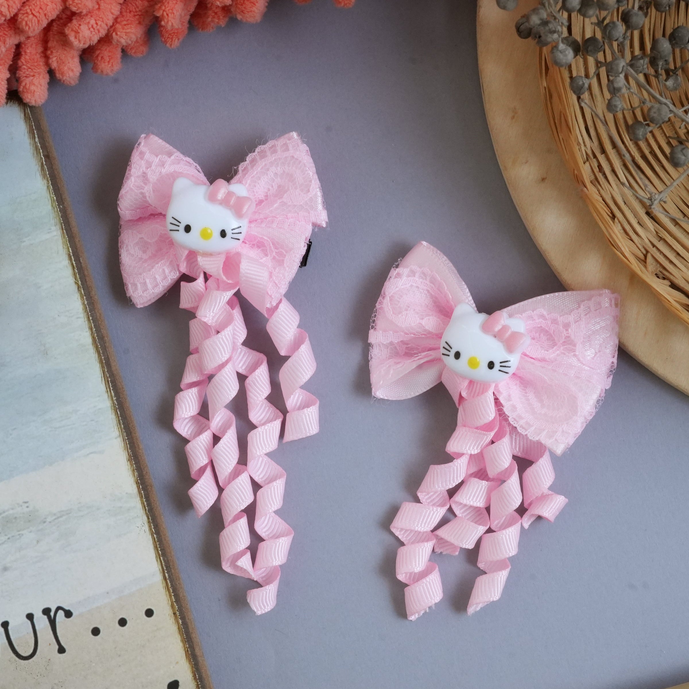 Bow Hair pins pair