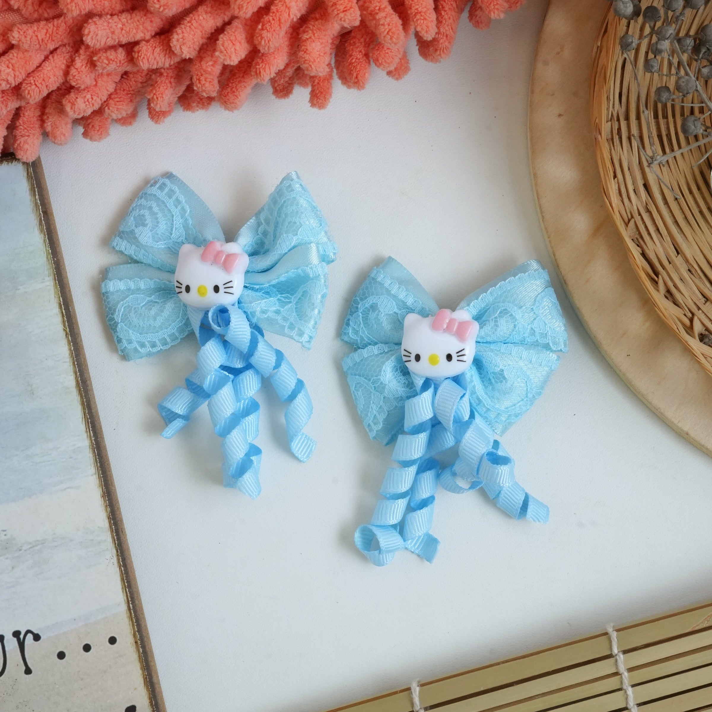 Bow Hair pins pair