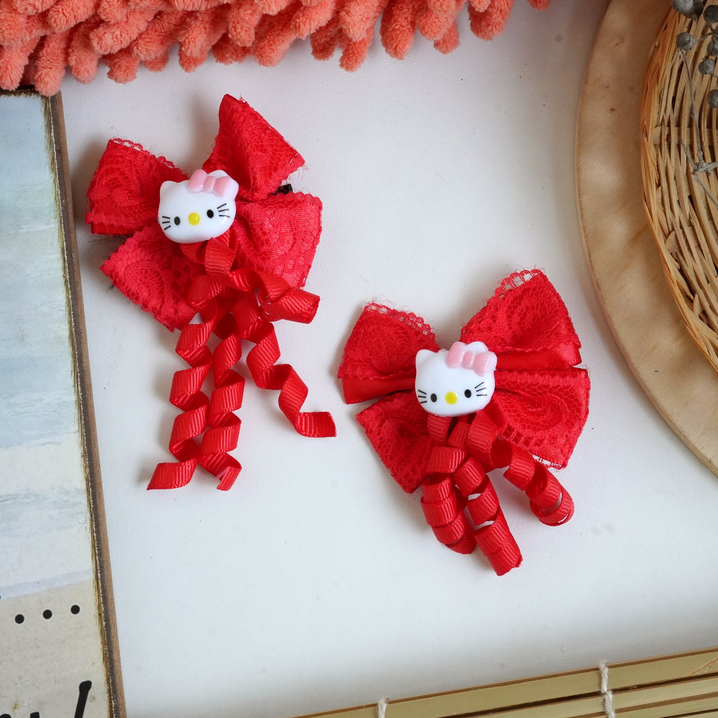 Bow Hair pins pair