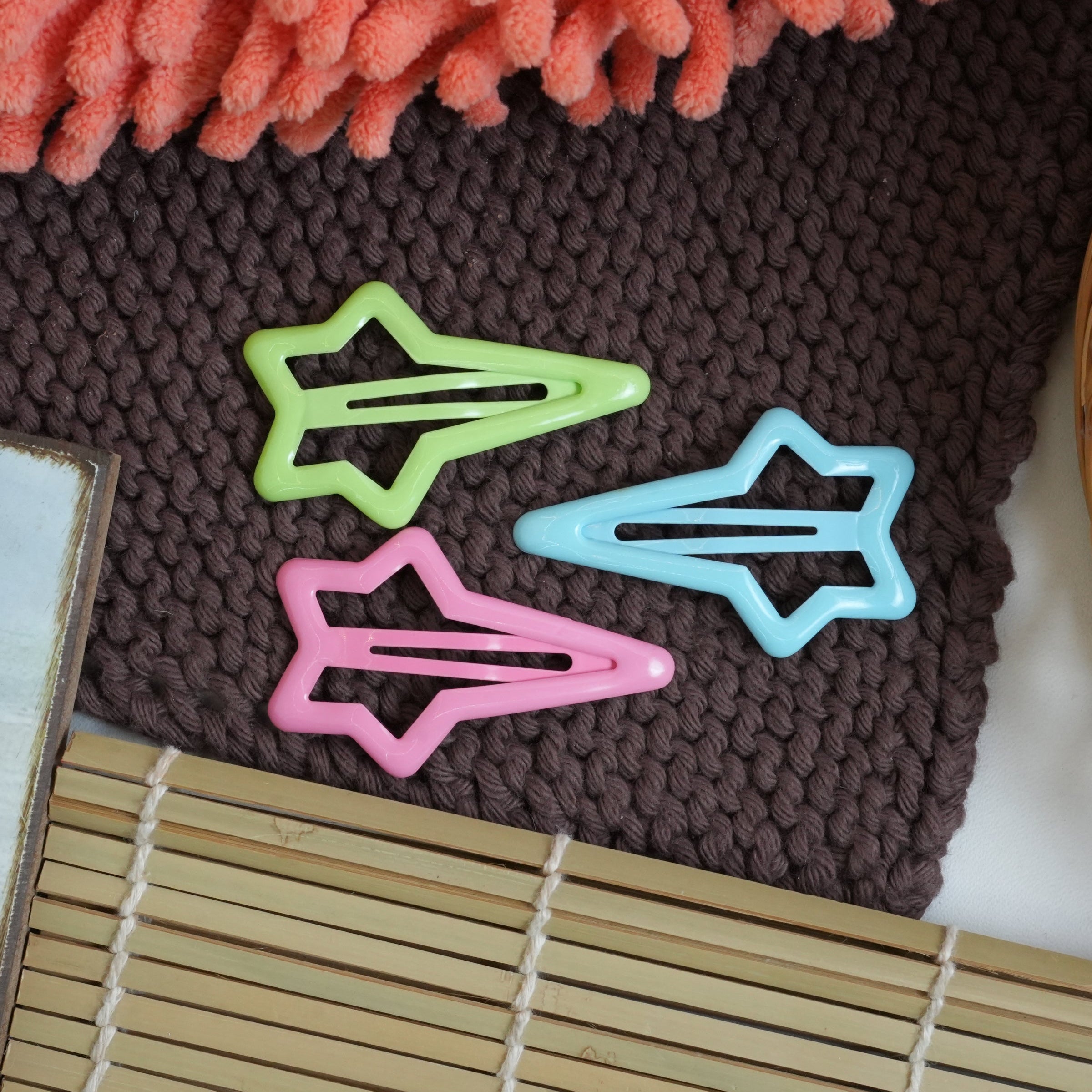 Colorful Star Hair Pins Set