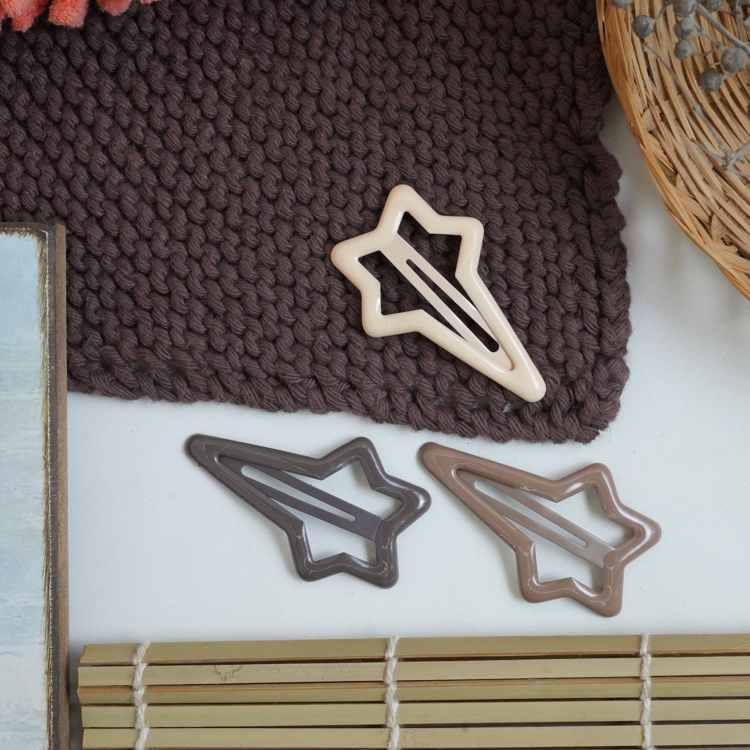 Colorful Star Hair Pins Set