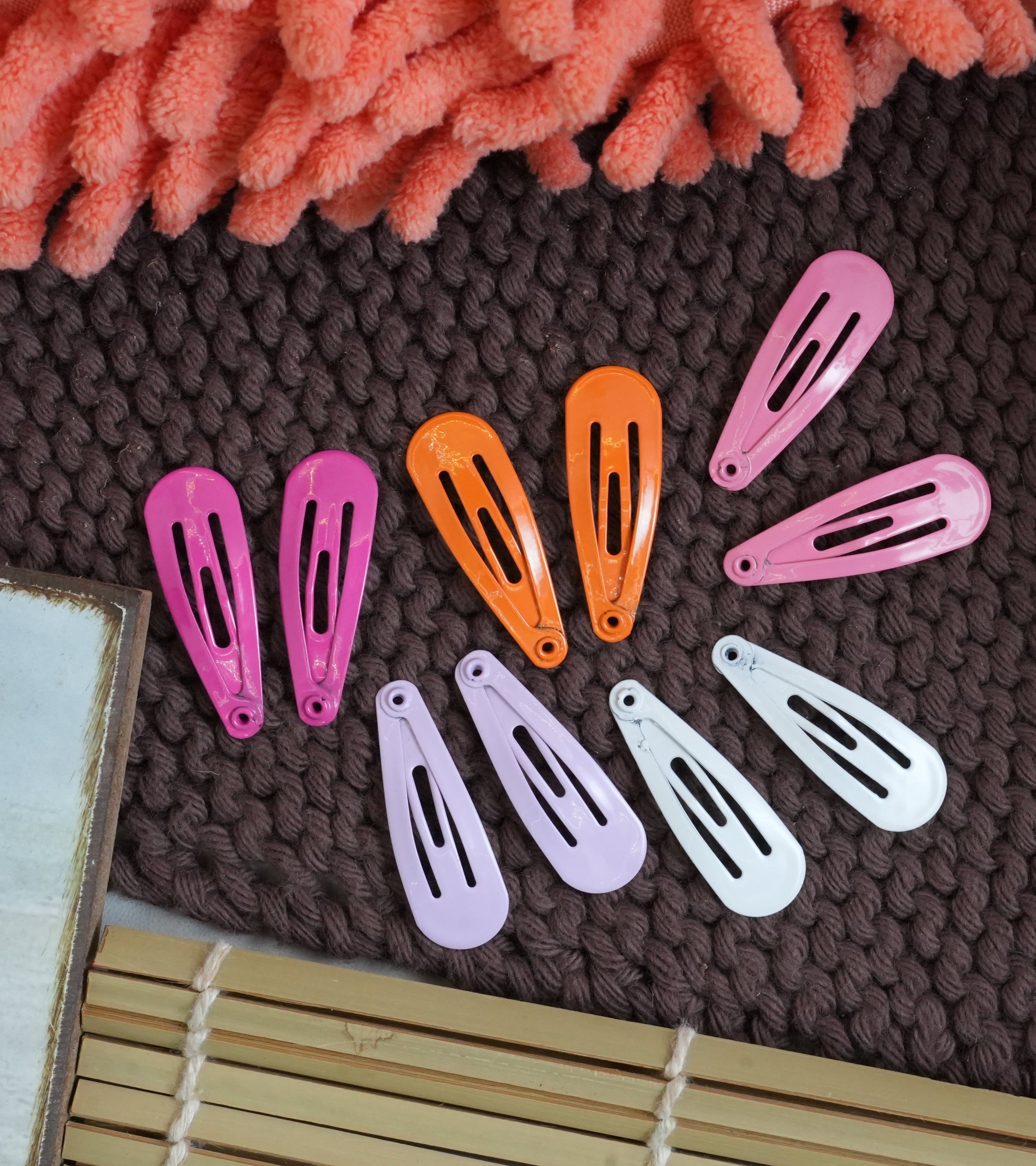 Vibrant Colorful Snap Hair Clip Sets
