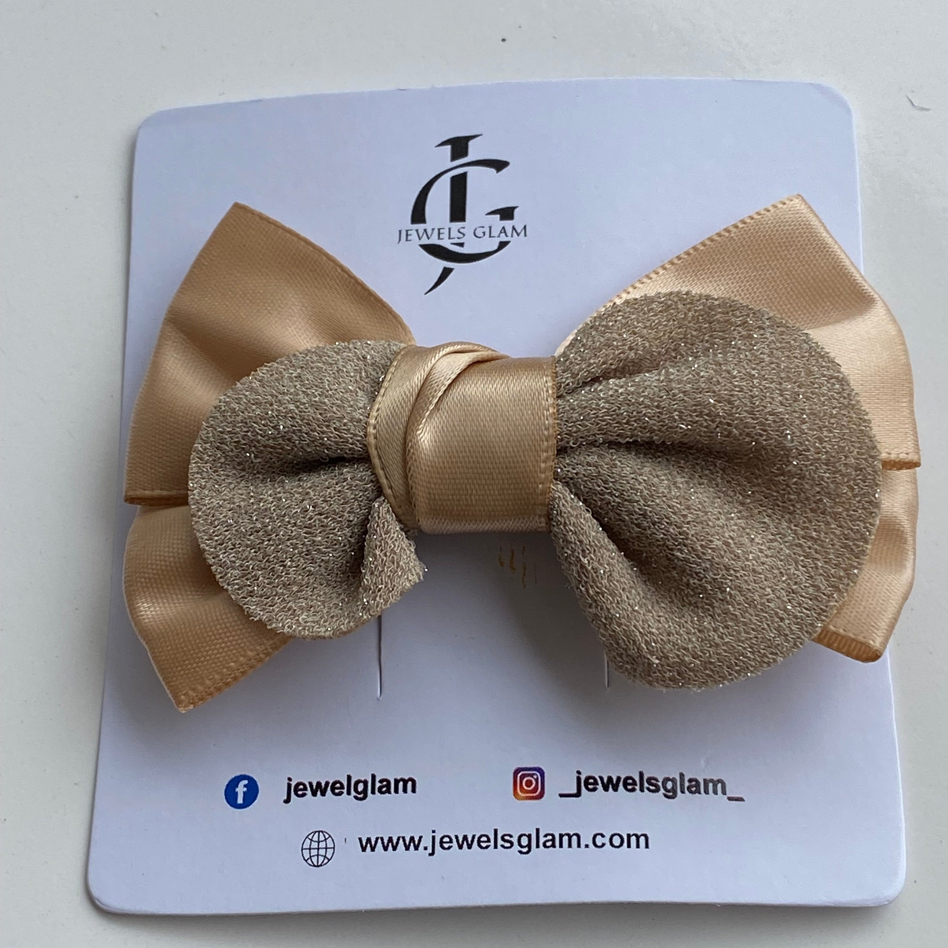 Elegant Black Double Bow Hair Clip