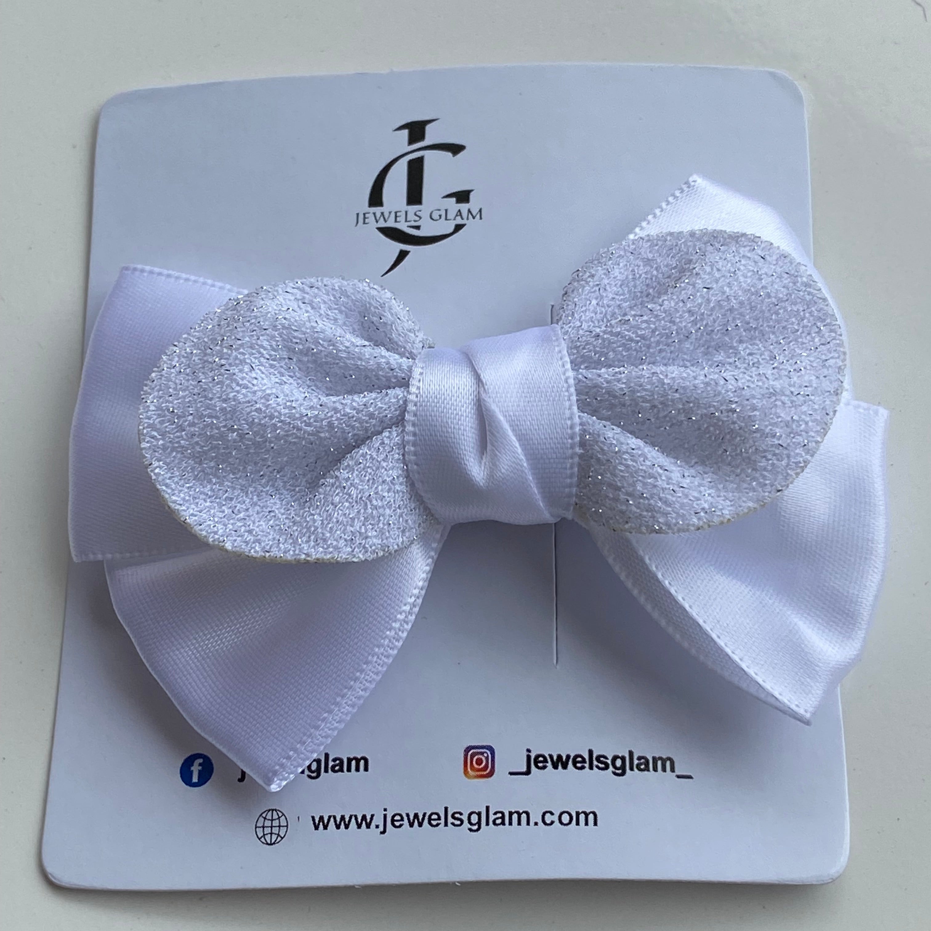 Elegant Black Double Bow Hair Clip