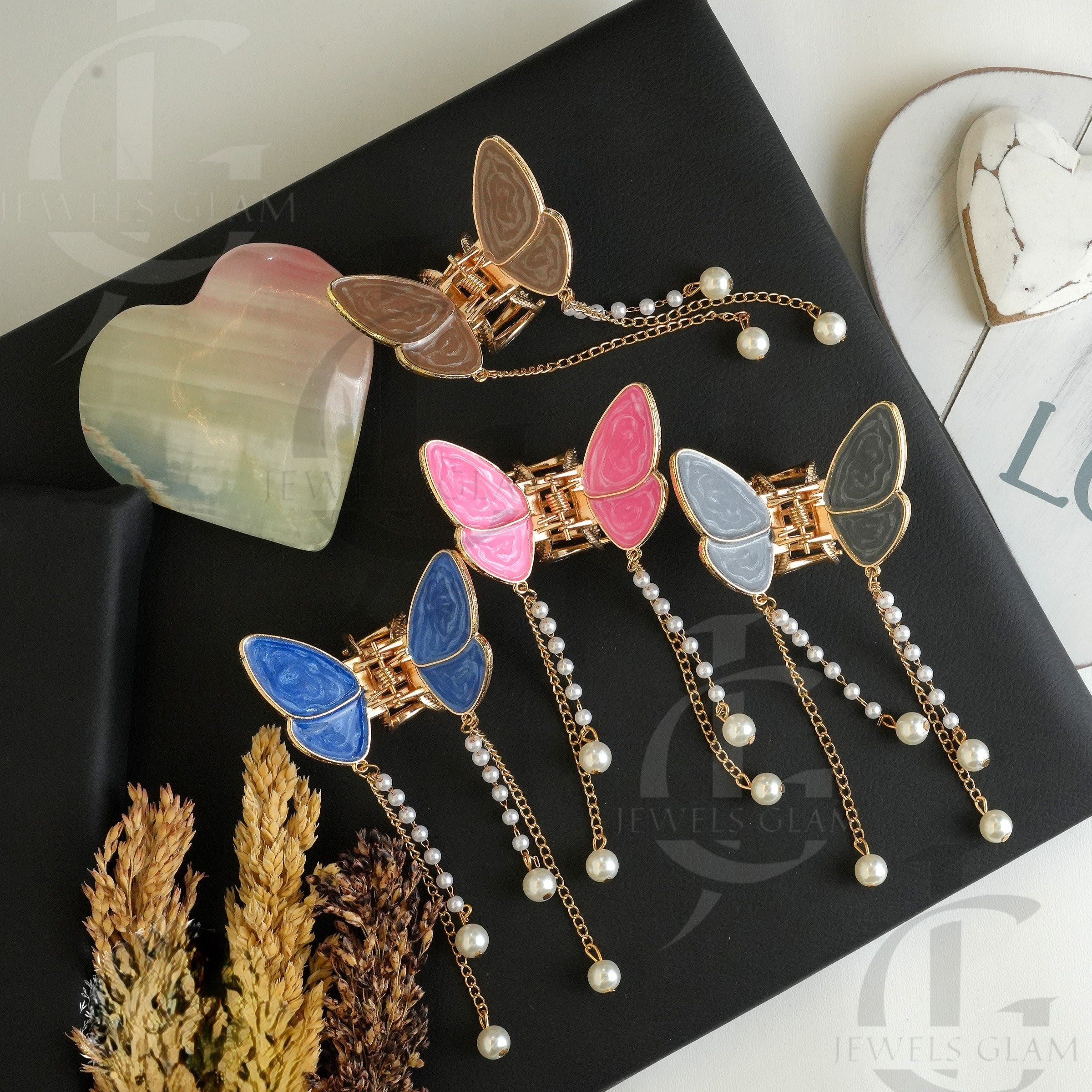 Butterfly Metal Hair Catcher Claw Clip