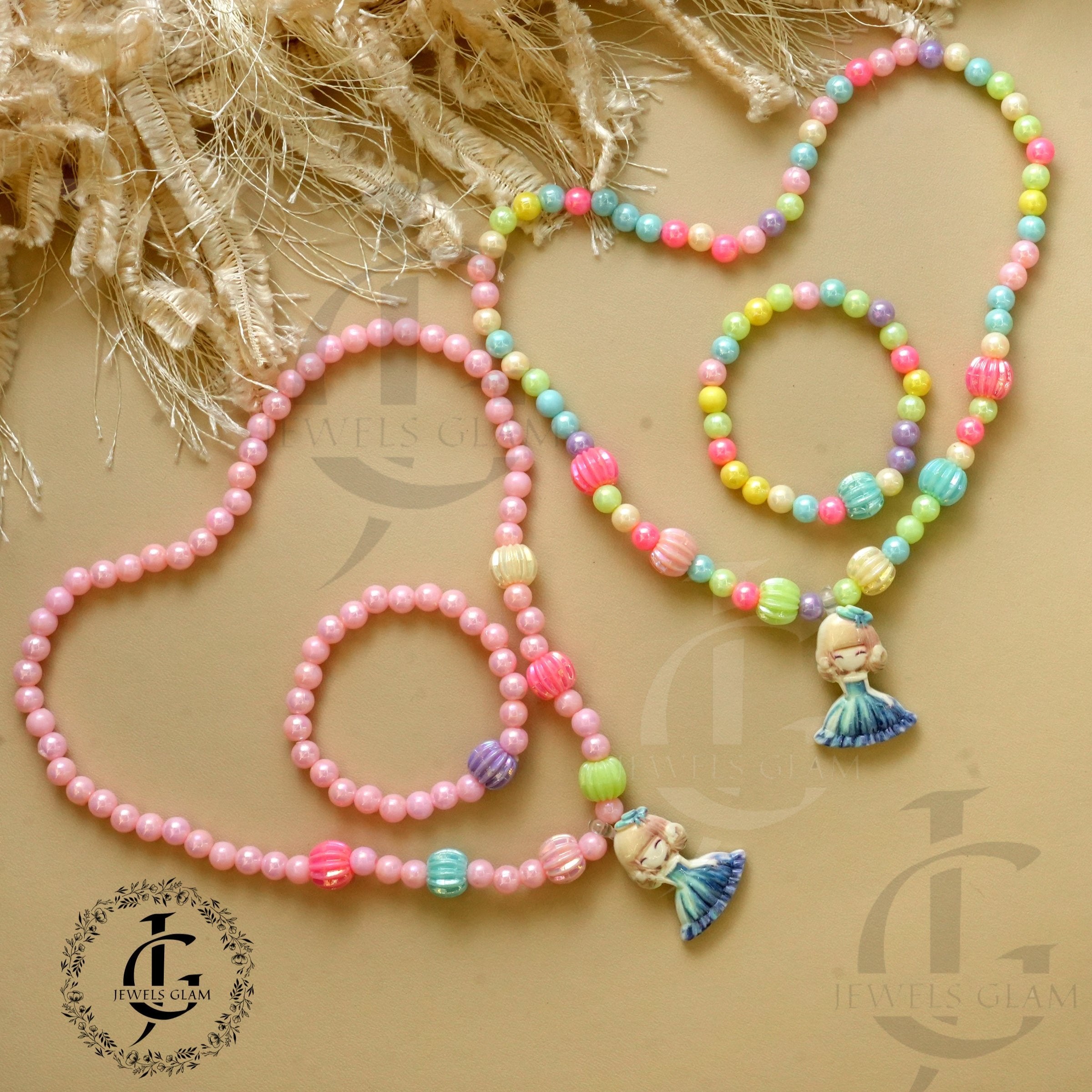 Girls Necklace Multicolored