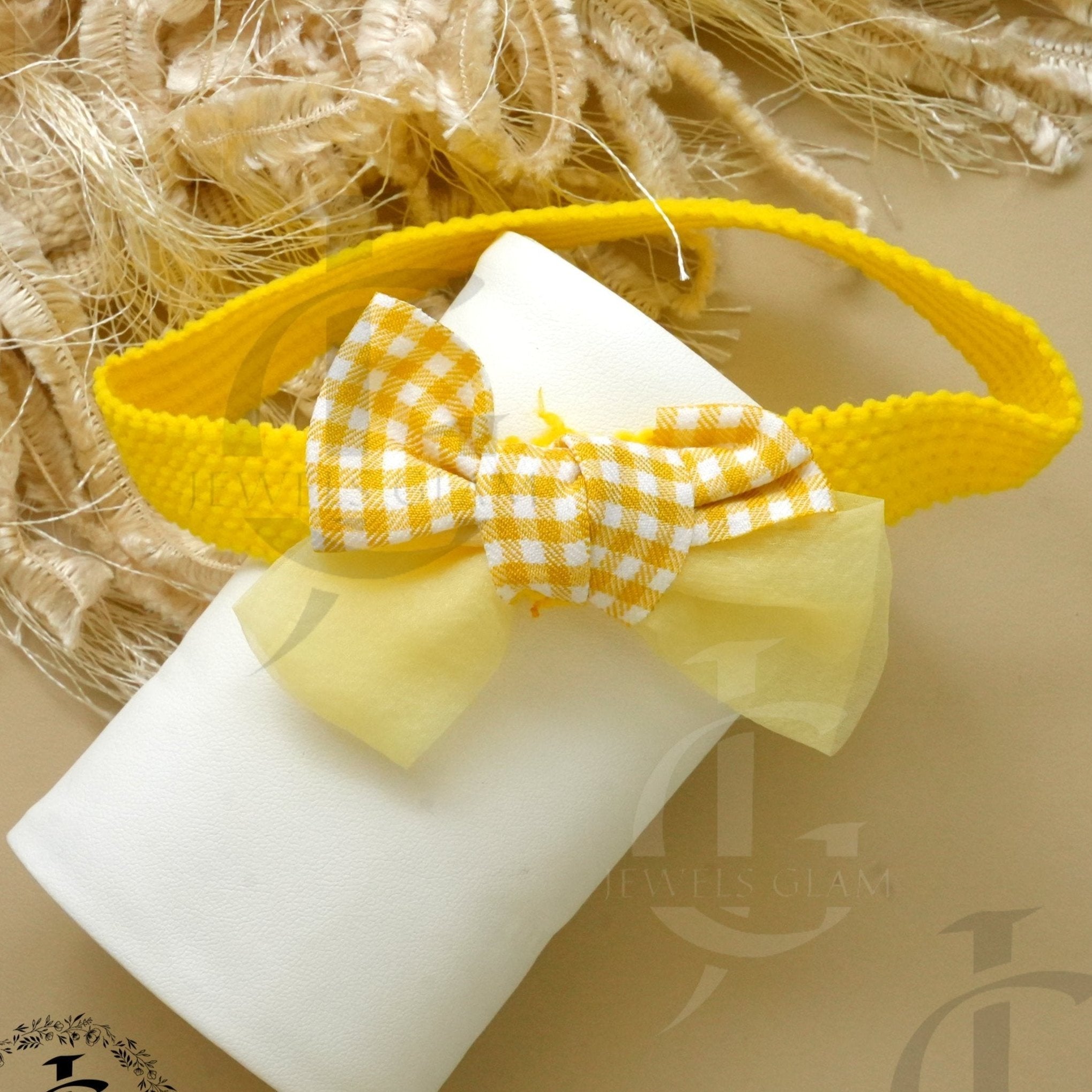 Gingham & Pastel Bow Stretchable Headbands