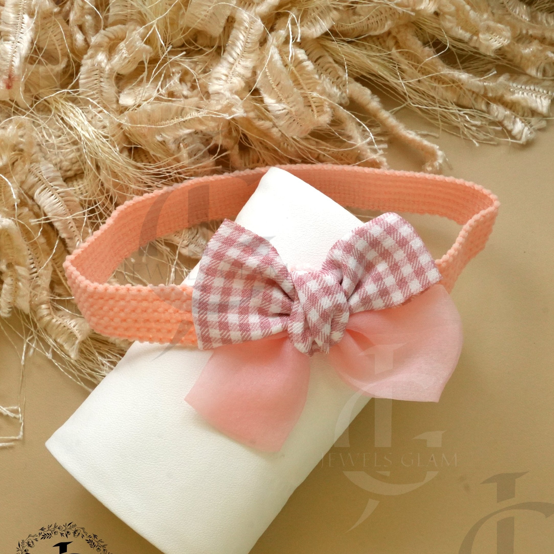 Gingham & Pastel Bow Stretchable Headbands