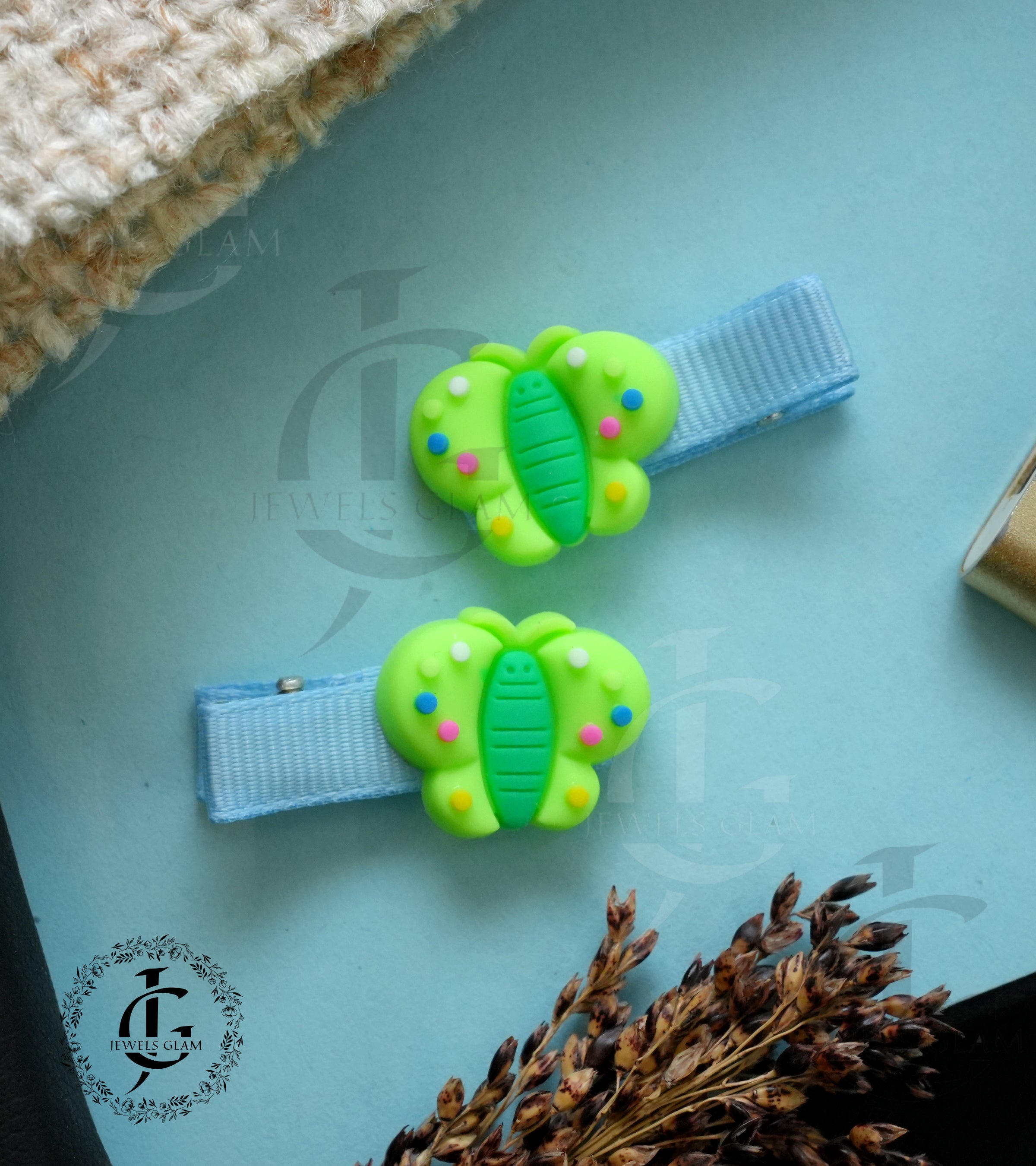 Playful Silicone Hair Pins (Pair)
