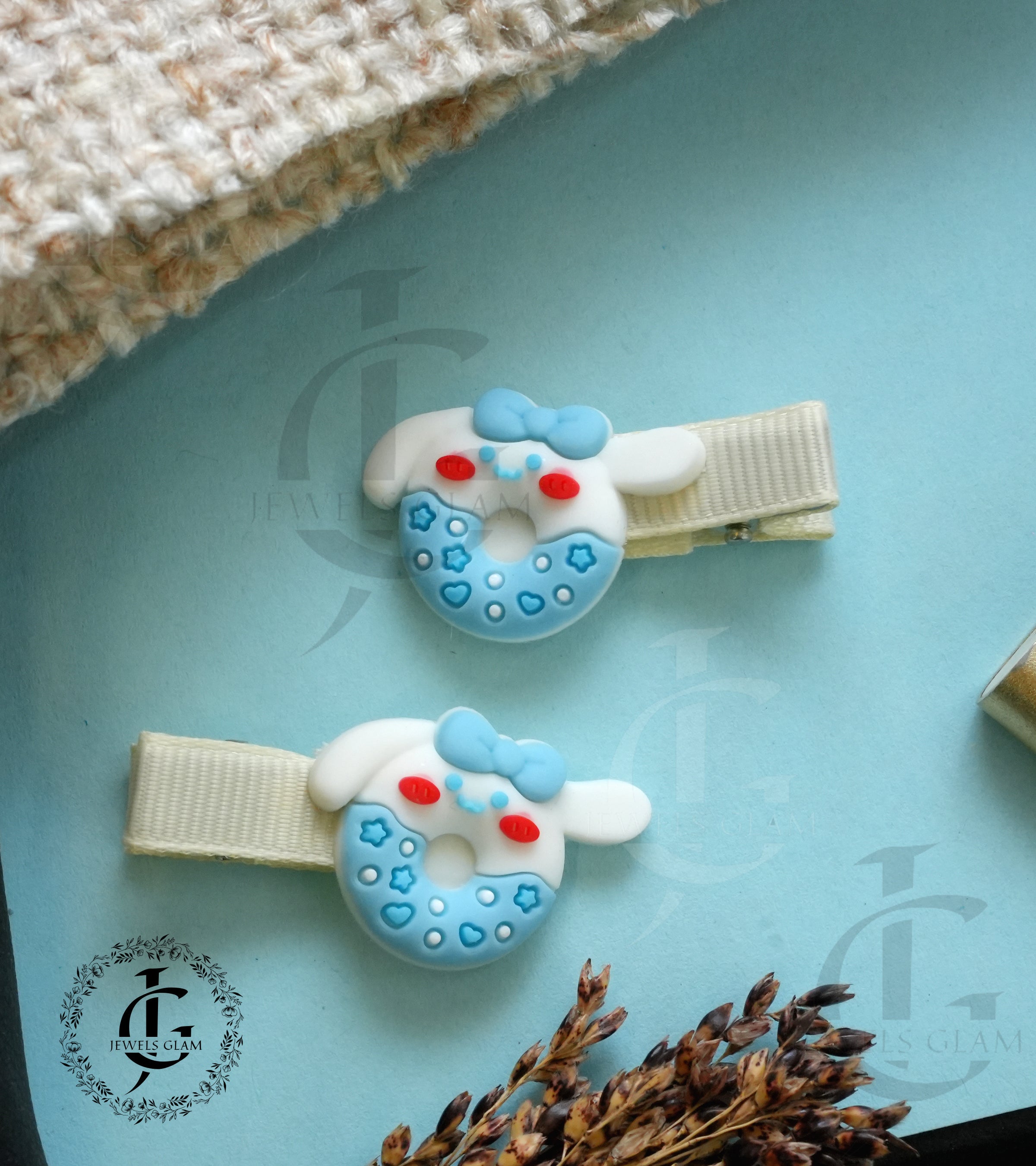 Playful Silicone Hair Pins (Pair)