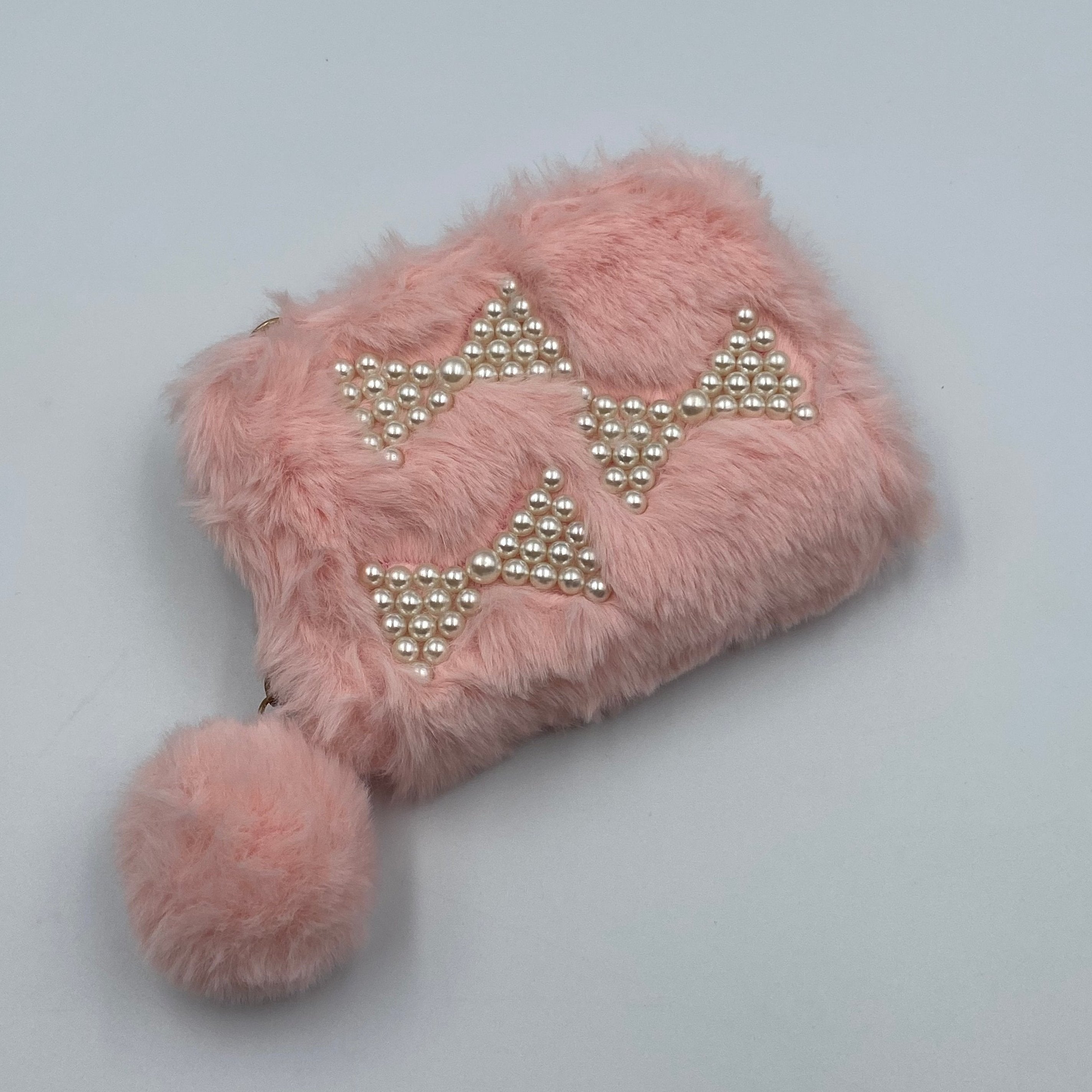 Peach Plush Wallet