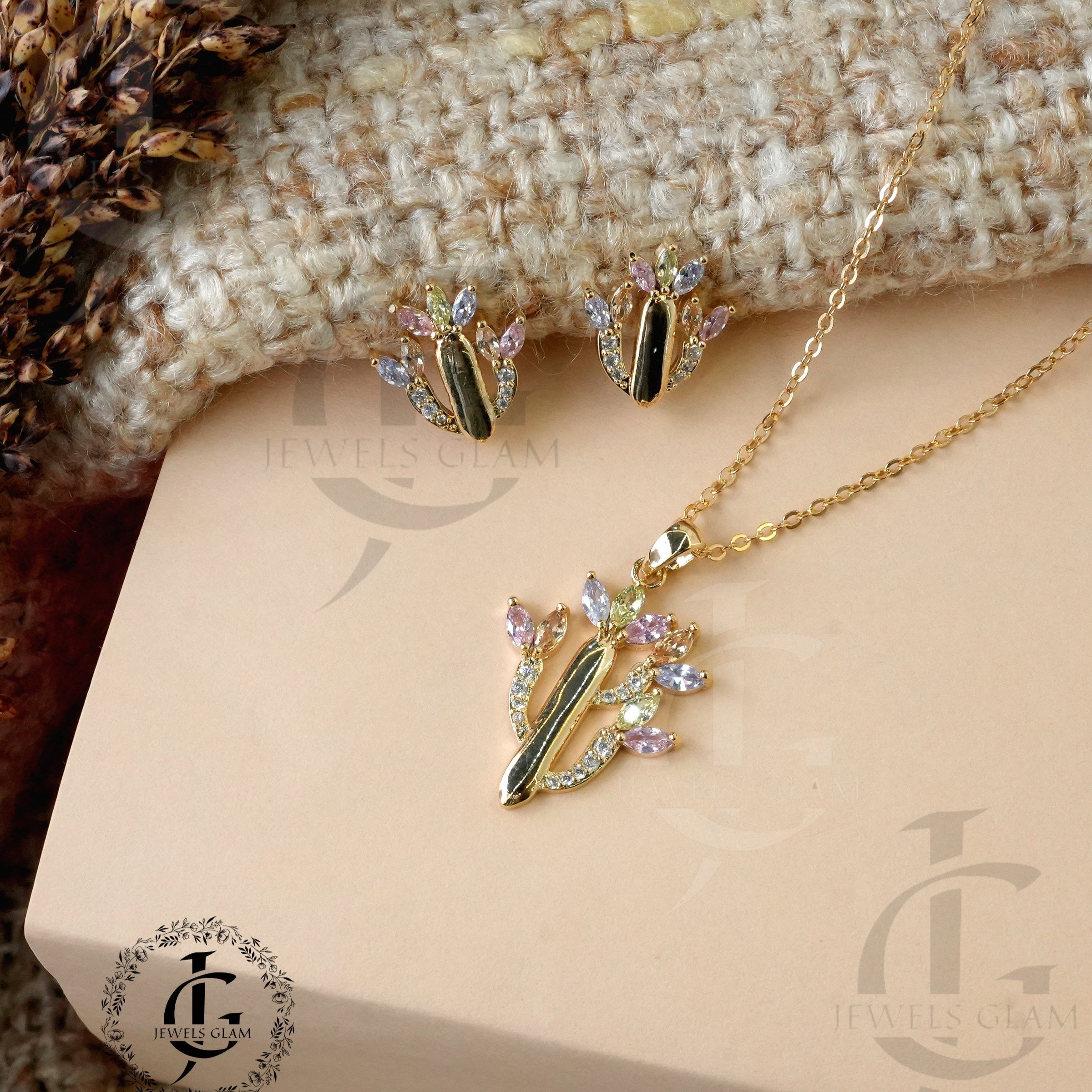 Blooming Grace Crystal Jewelry Set