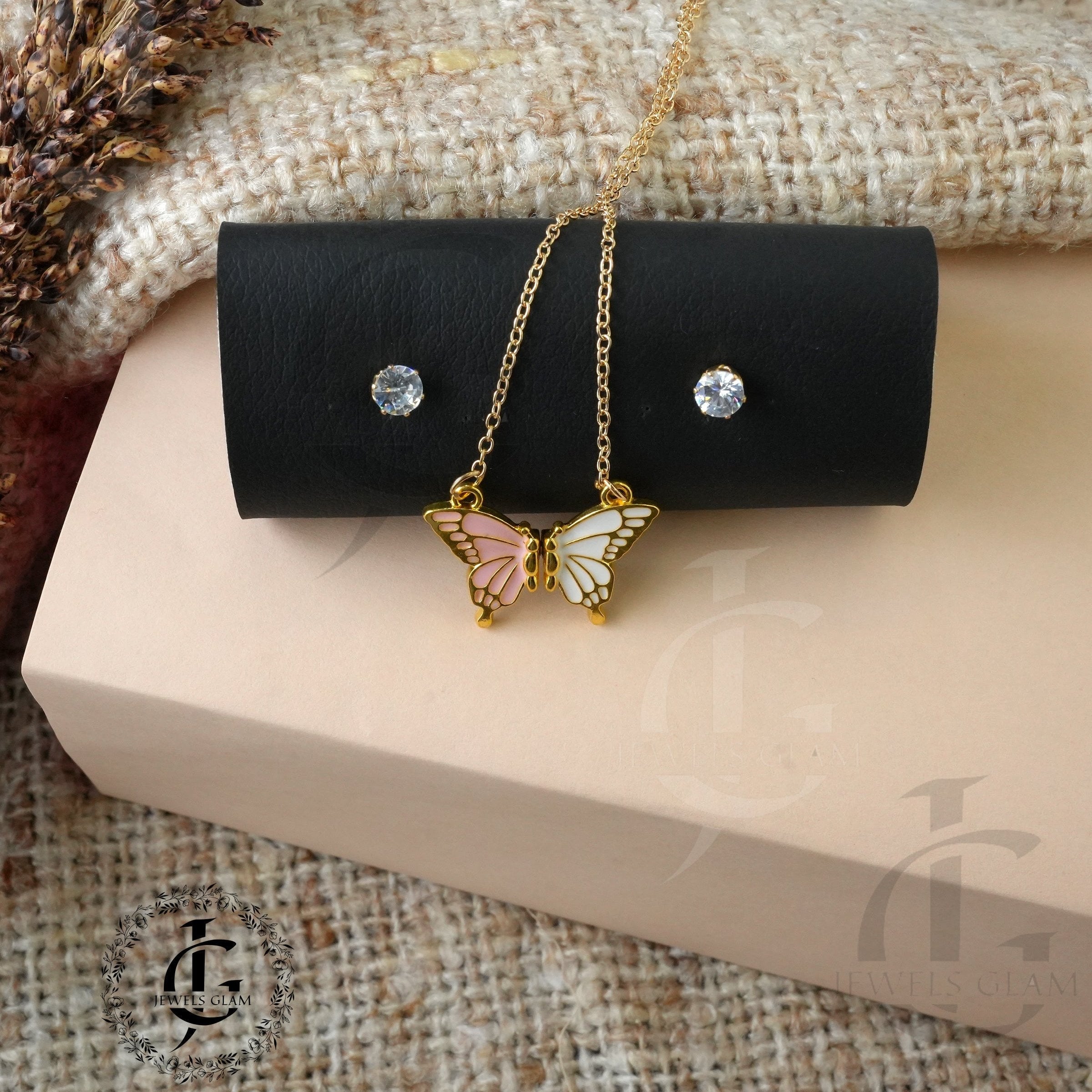 Pastel Butterfly Bliss Jewelry Set