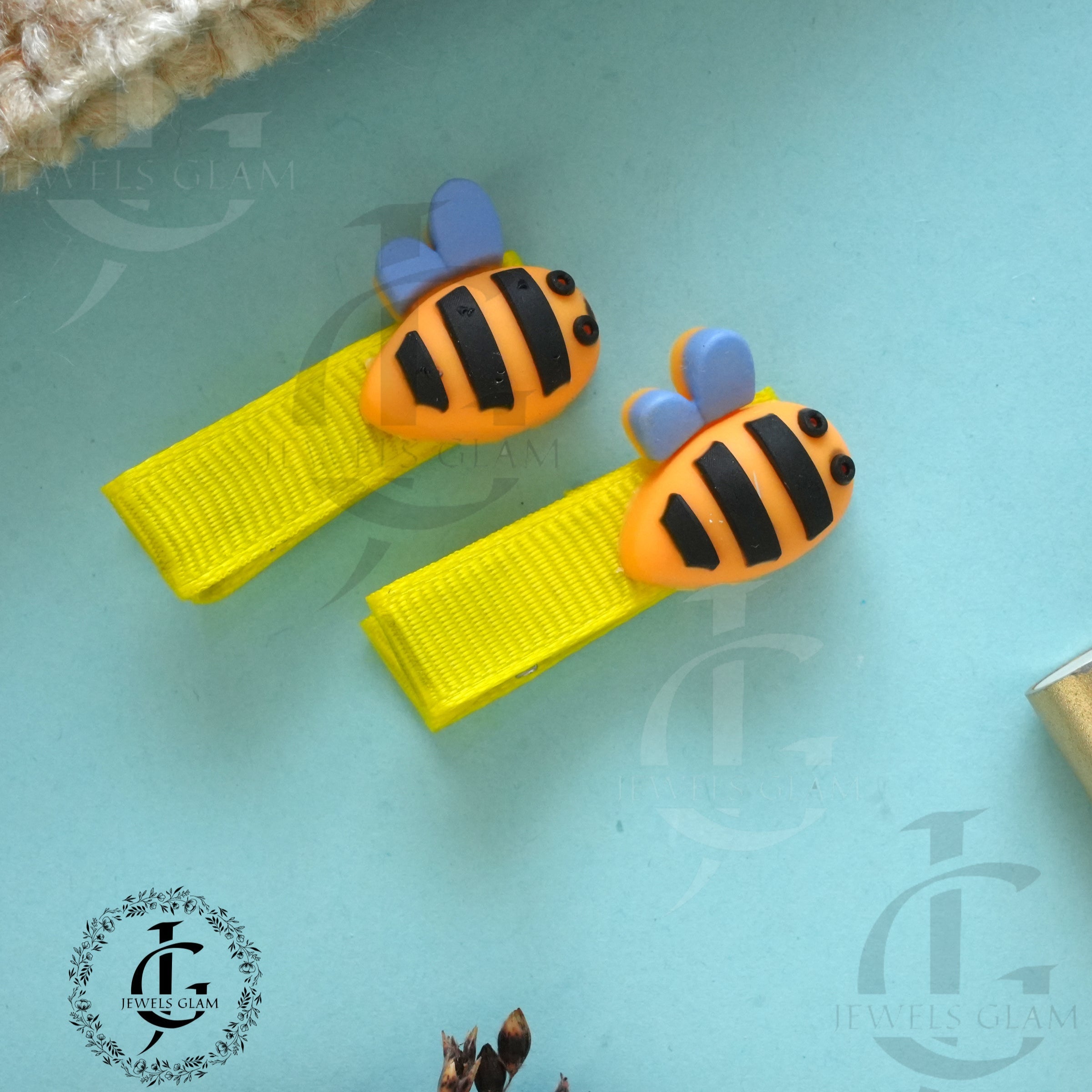 Vibrant Silicone Hair Pins (Pair)