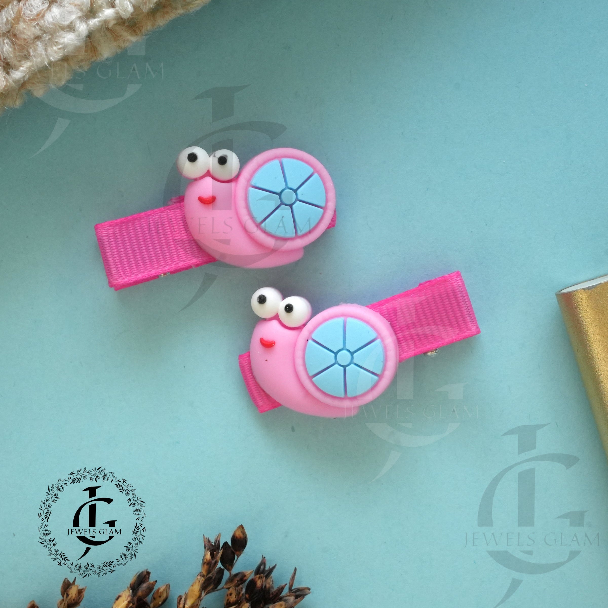 Vibrant Silicone Hair Pins (Pair)