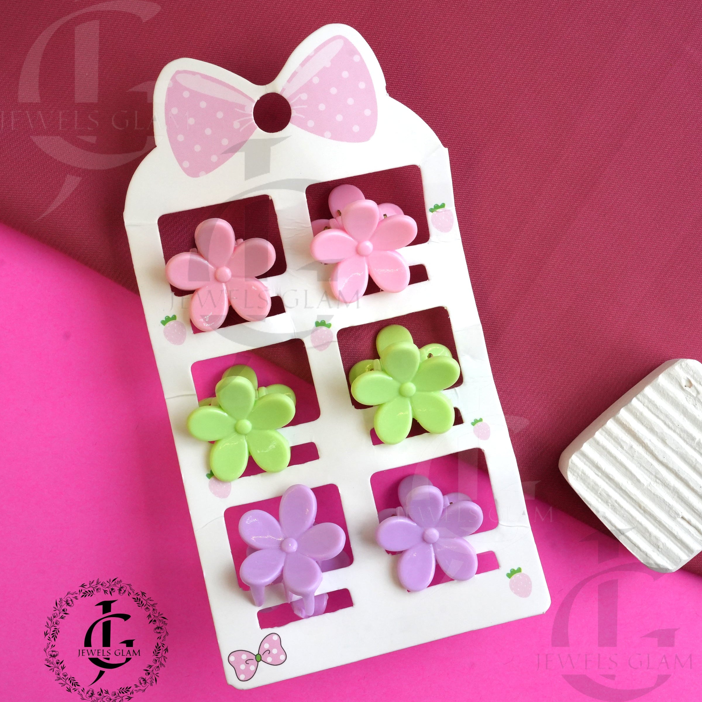 Pastel Blossom Hair Catchers Set