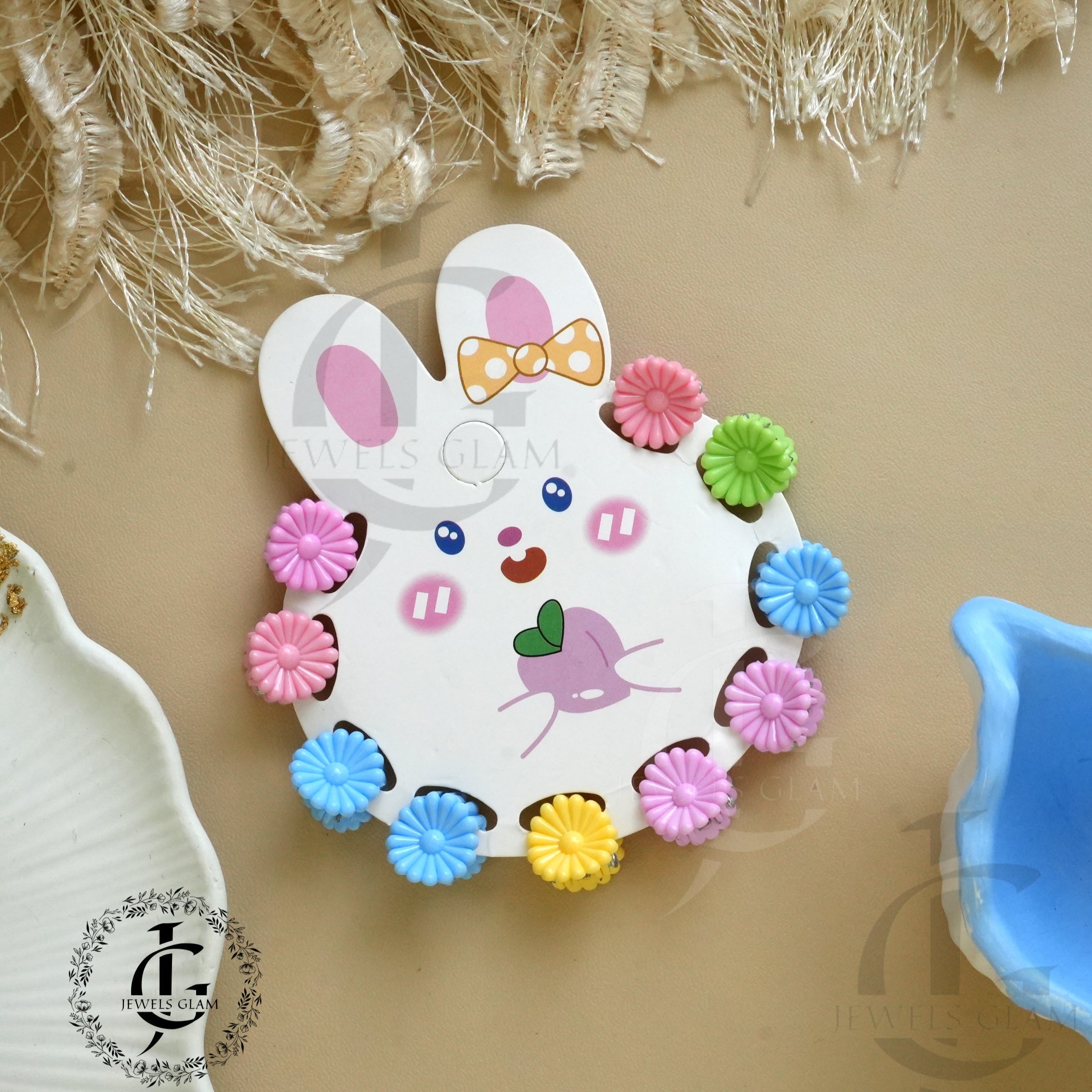 Colorful Daisy Hair Catchers Set