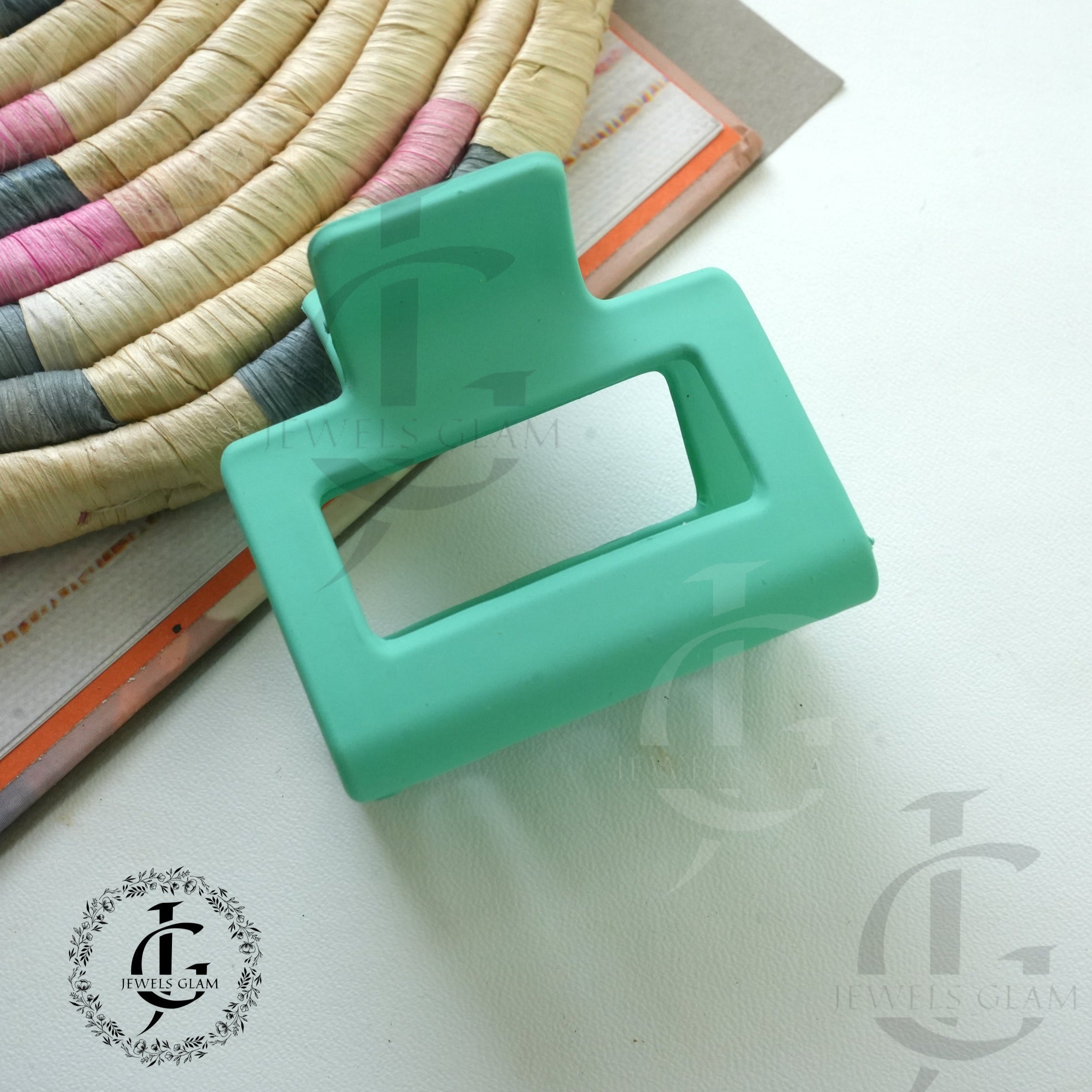 Vibrant Block Design Hair Catchers - Modern Style and Strong Grip
