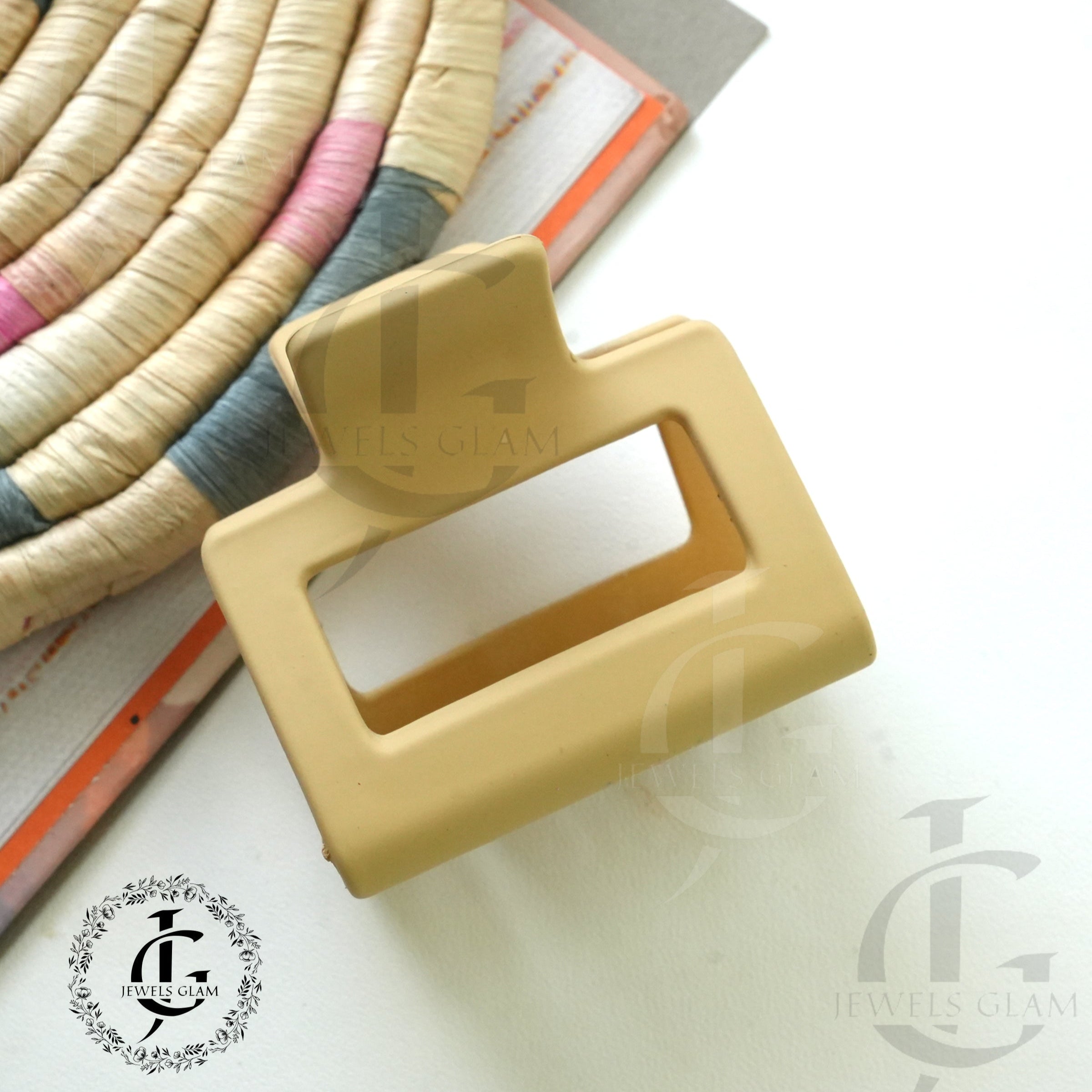 Vibrant Block Design Hair Catchers - Modern Style and Strong Grip