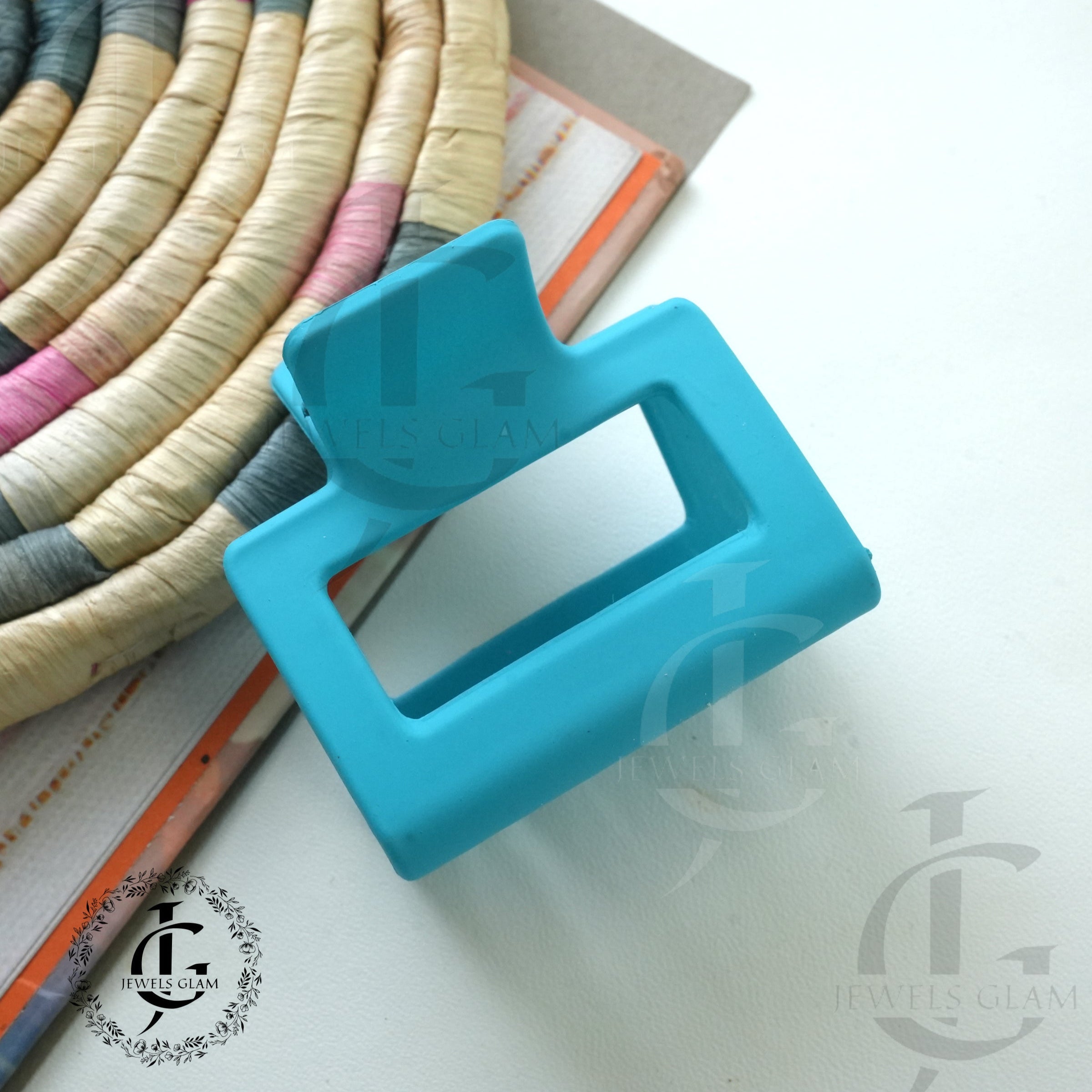 Vibrant Block Design Hair Catchers - Modern Style and Strong Grip