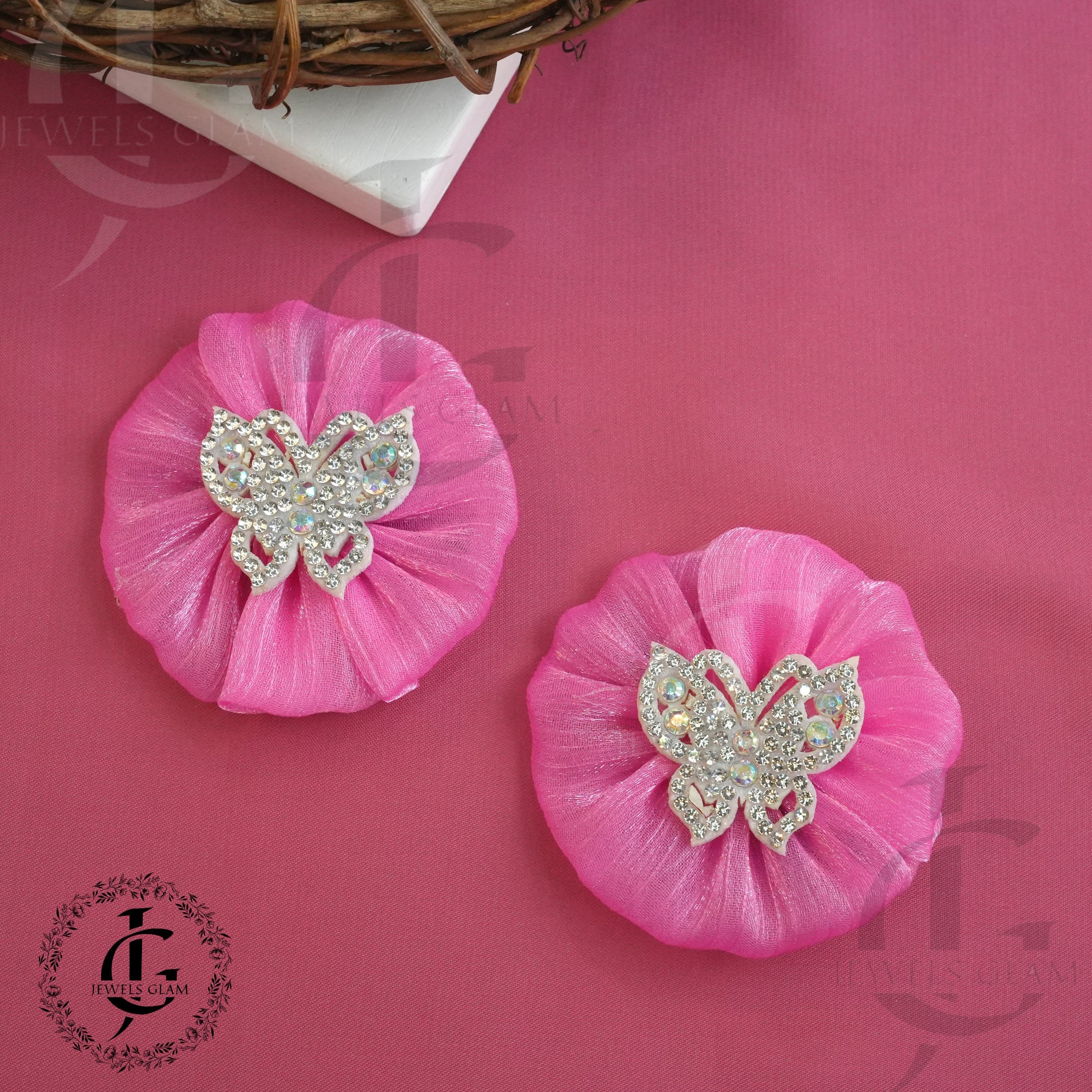 Elegant Butterfly Tulle Hair Clips
