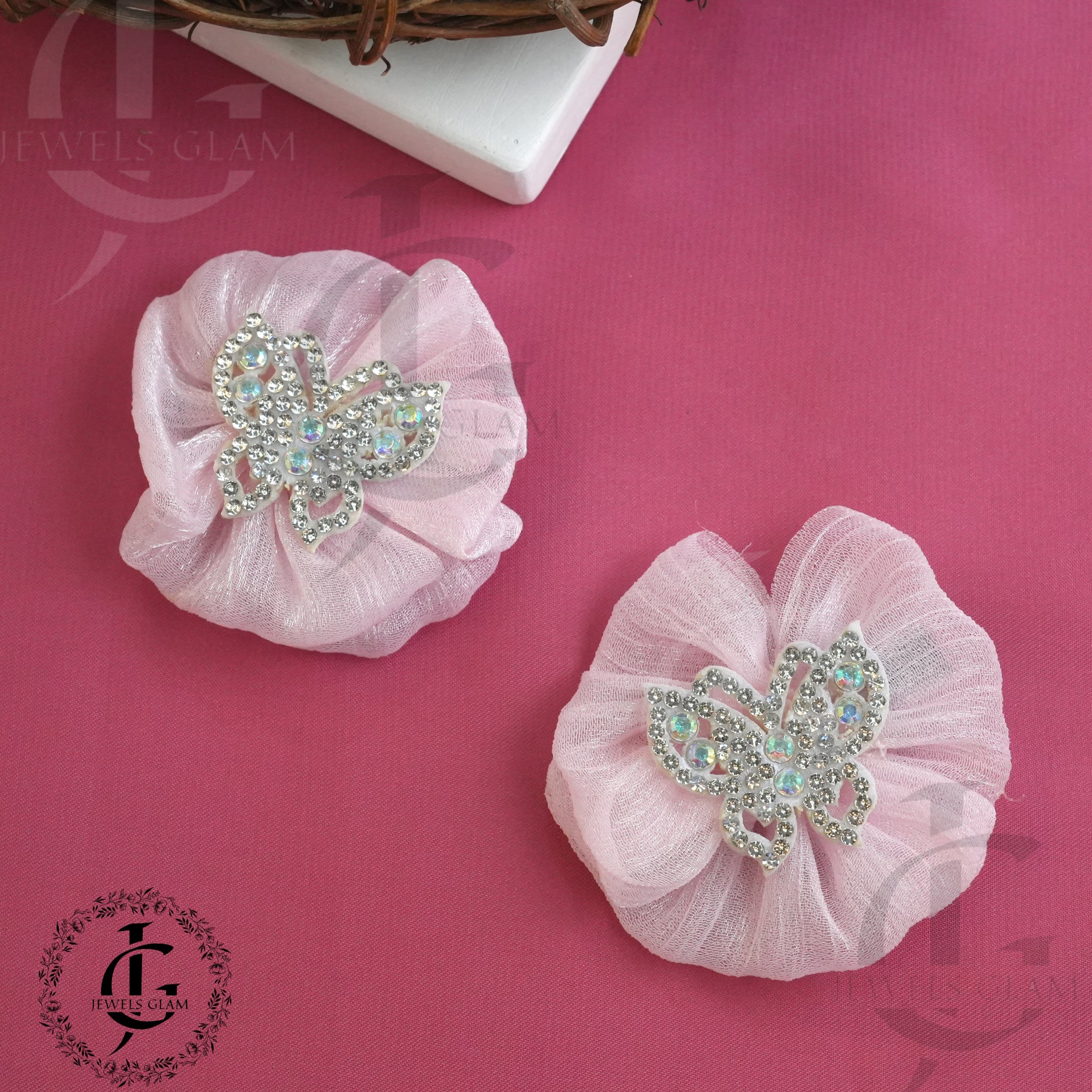 Elegant Butterfly Tulle Hair Clips