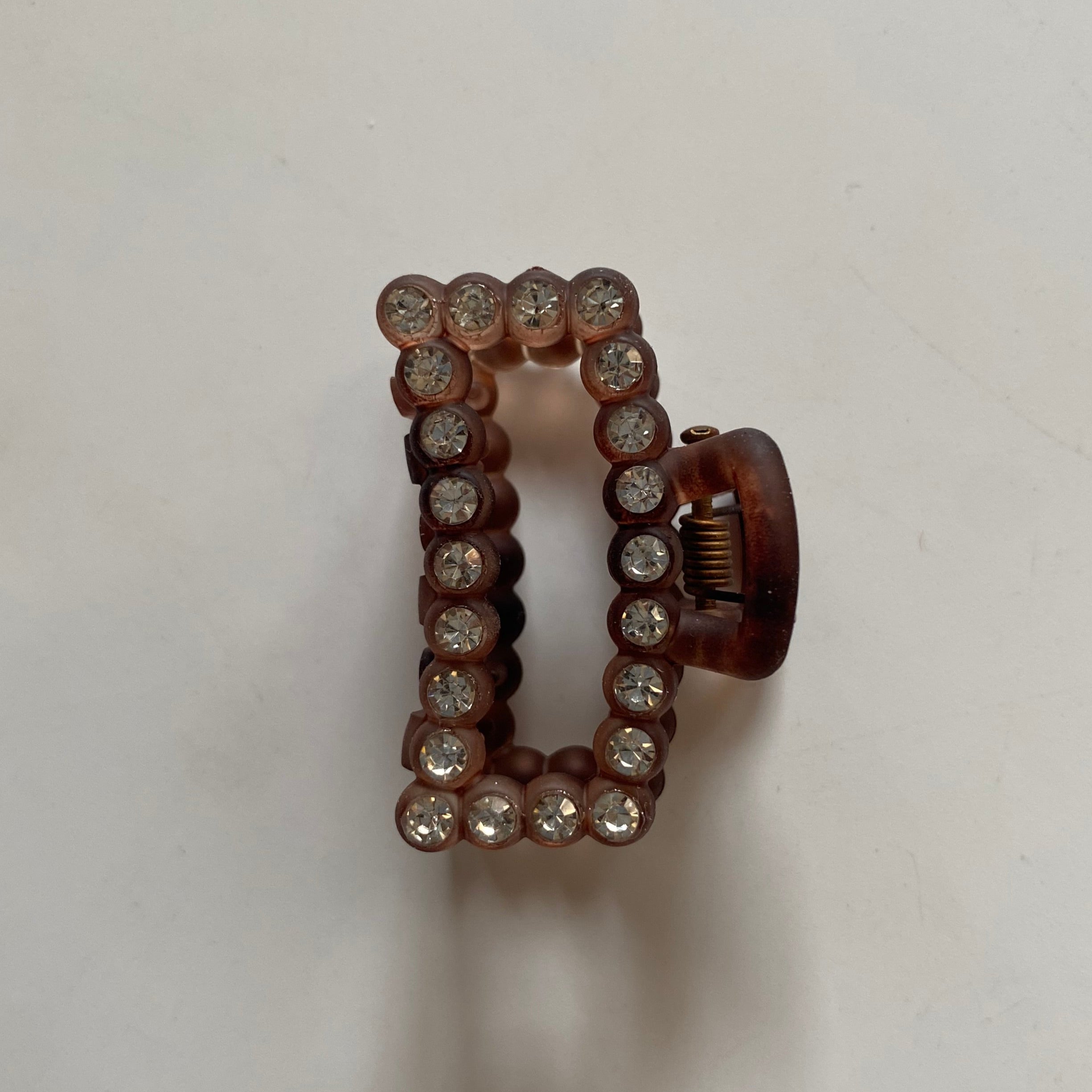 Crystal Embellished Rectangle Hair Clip