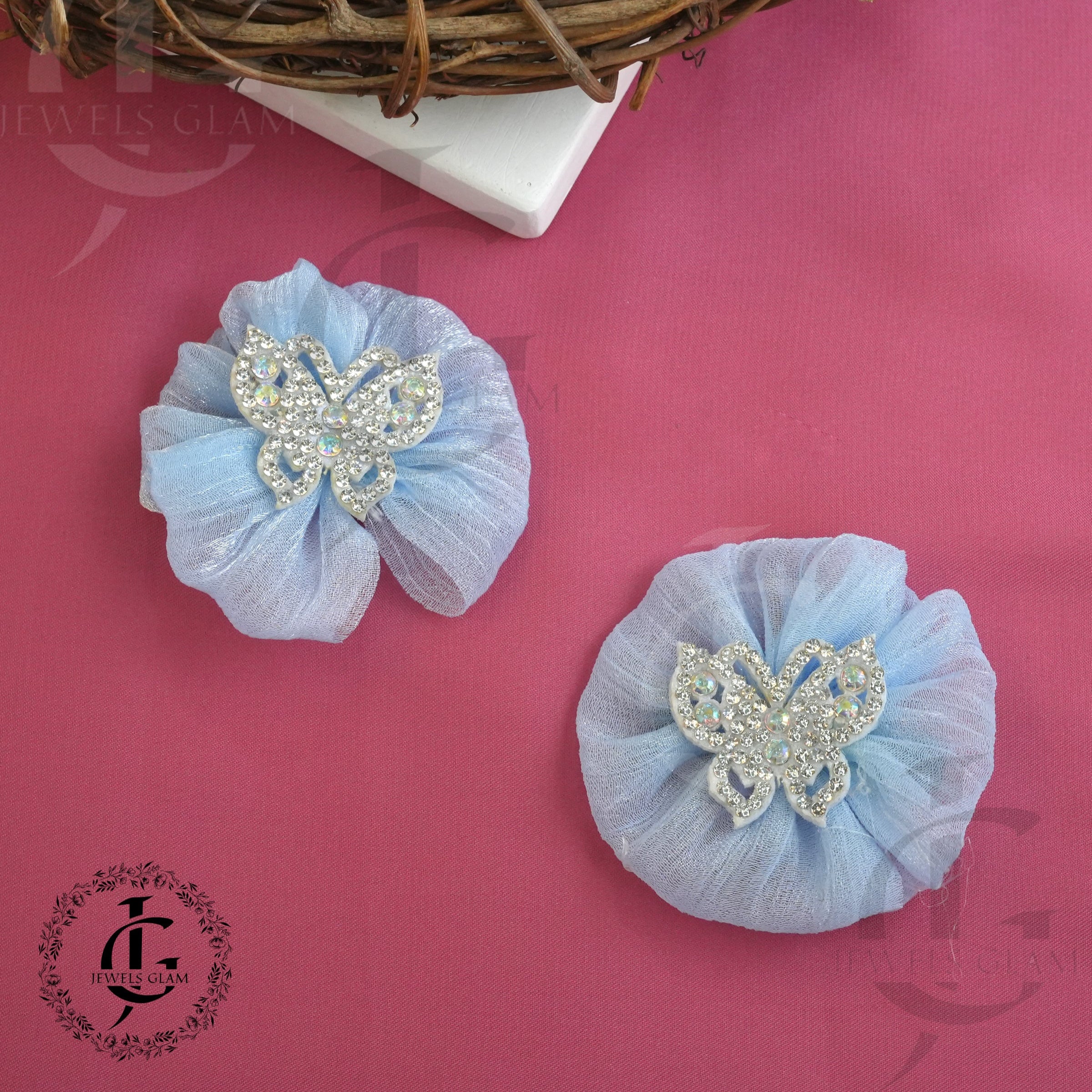 Elegant Butterfly Tulle Hair Clips