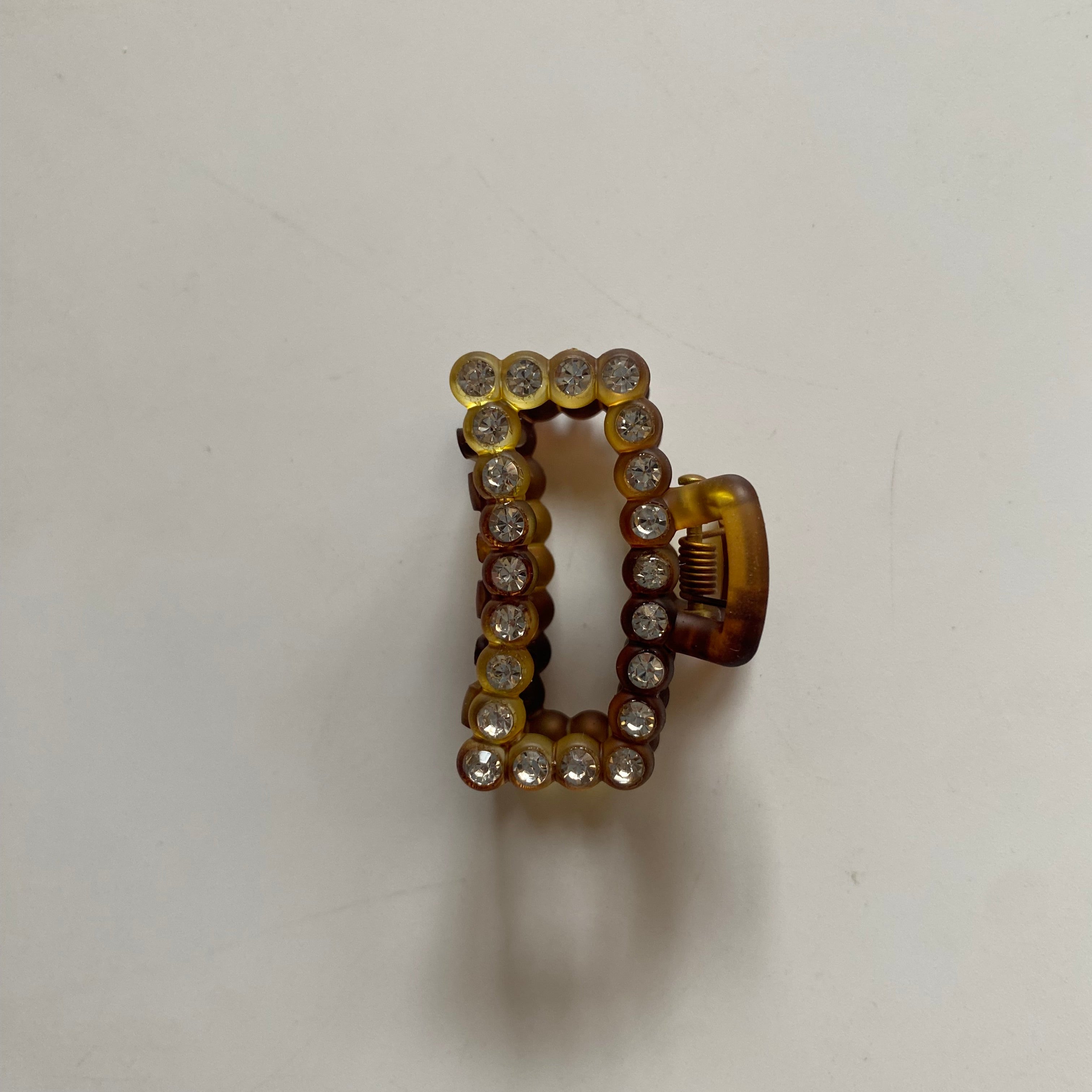 Crystal Embellished Rectangle Hair Clip