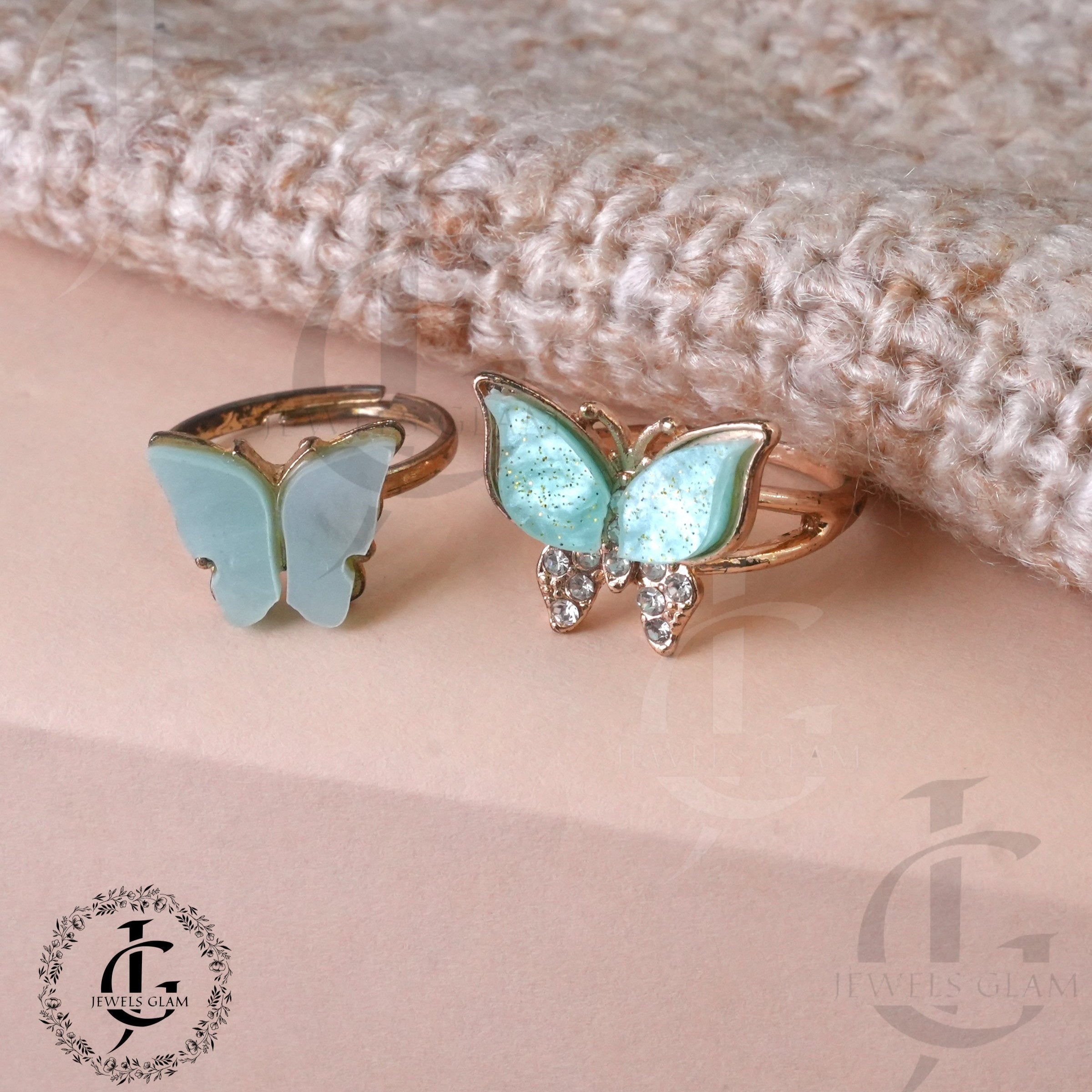 Golden Butterfly Elegance Ring