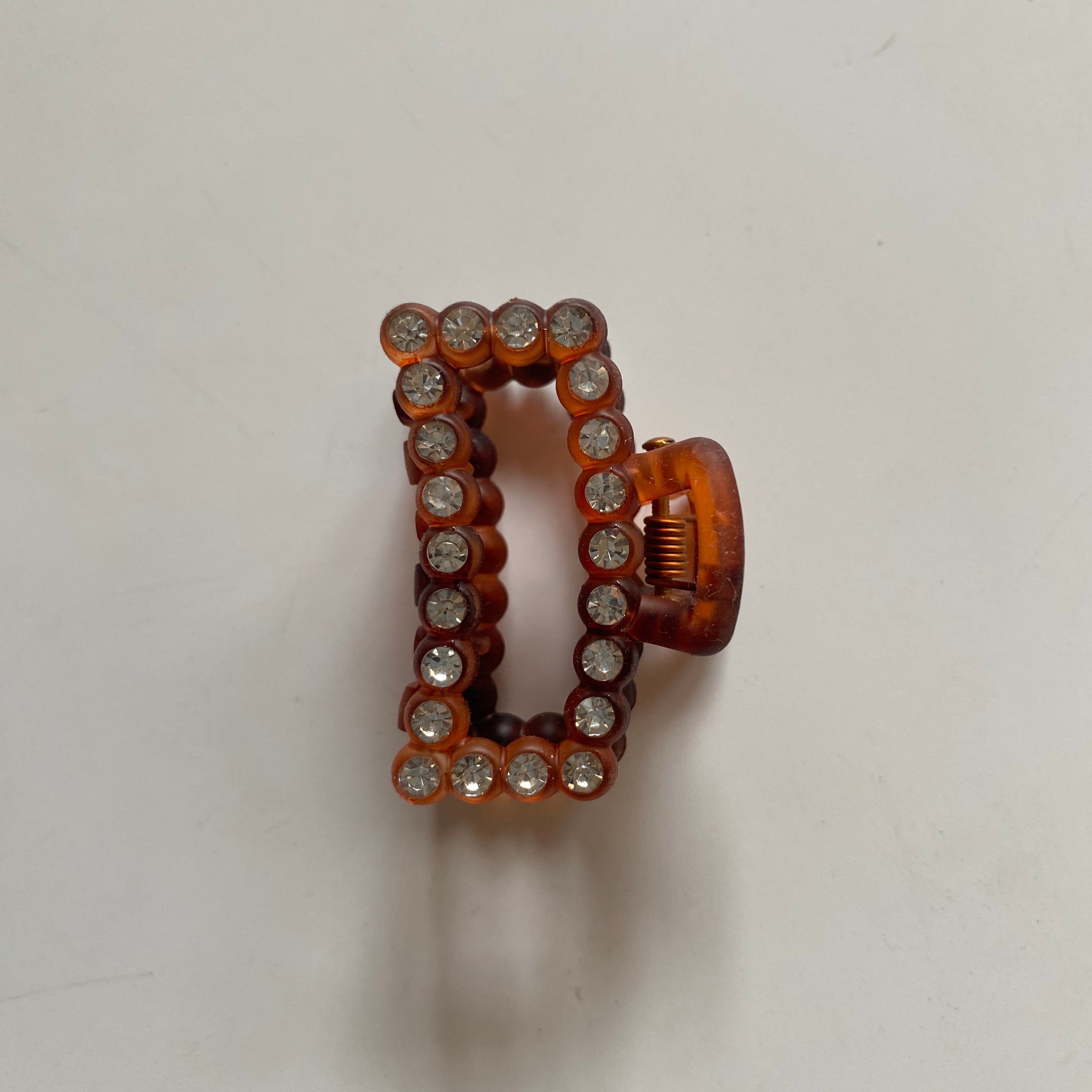 Crystal Embellished Rectangle Hair Clip
