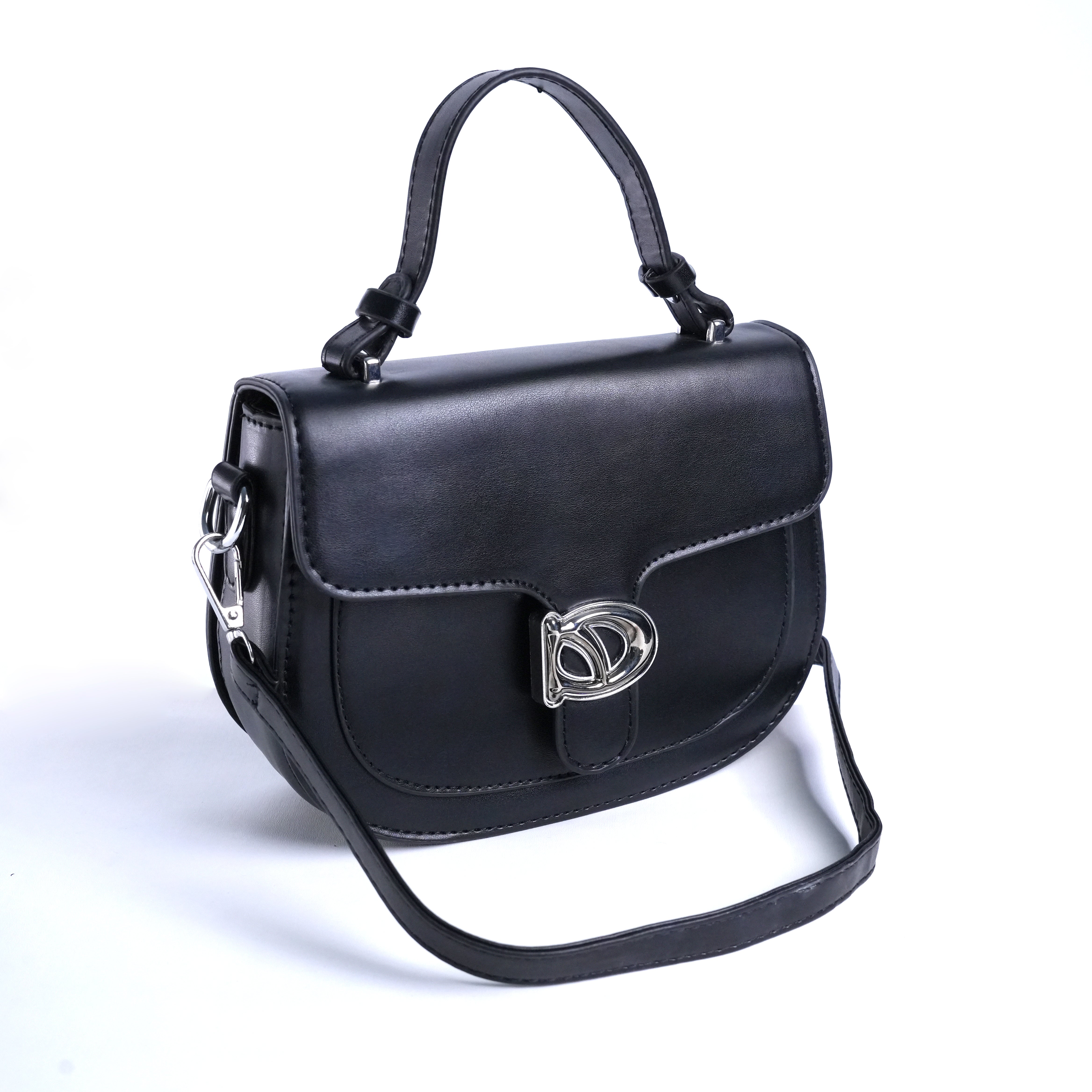 Women Sling Leather Bag With Dual Strap