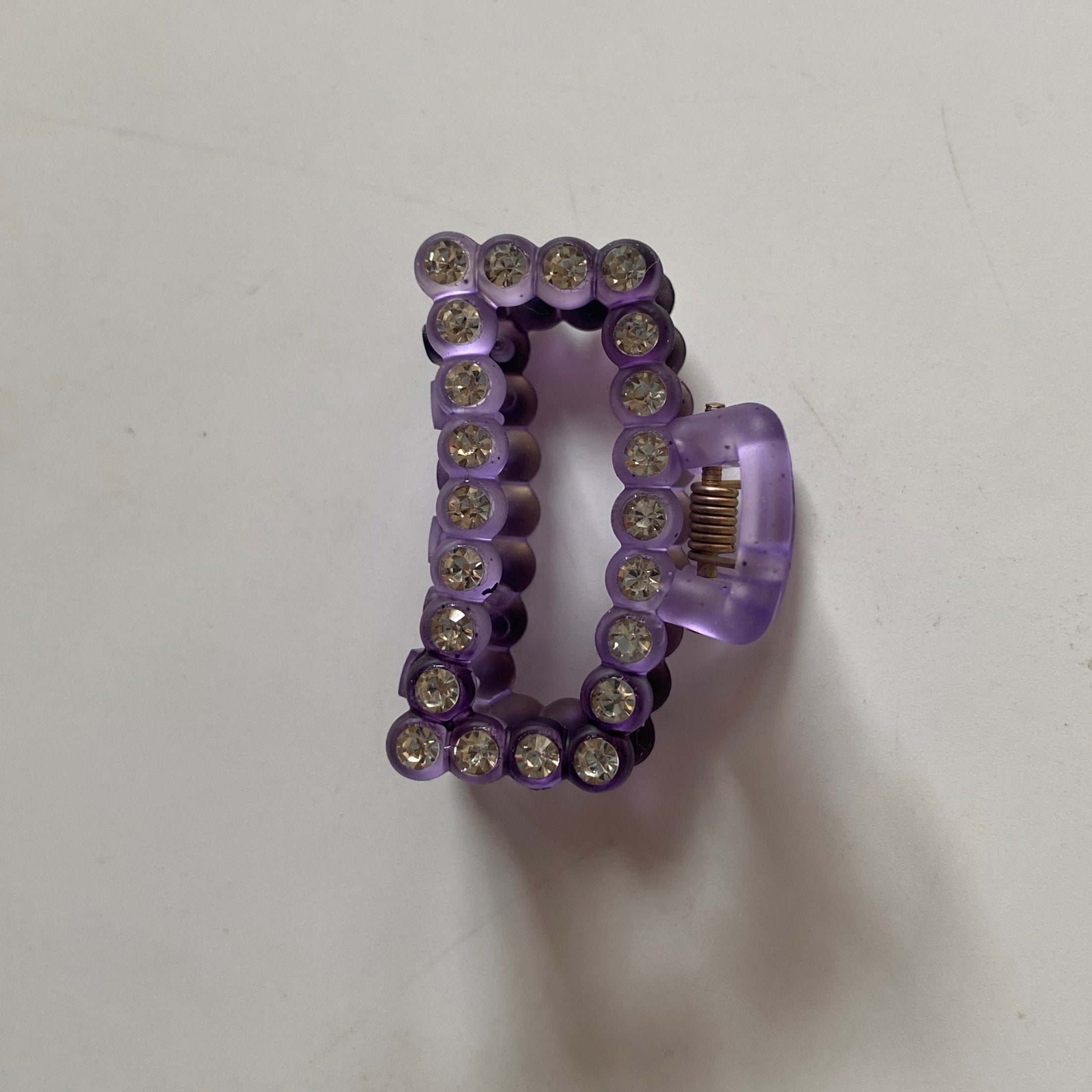 Crystal Embellished Rectangle Hair Clip