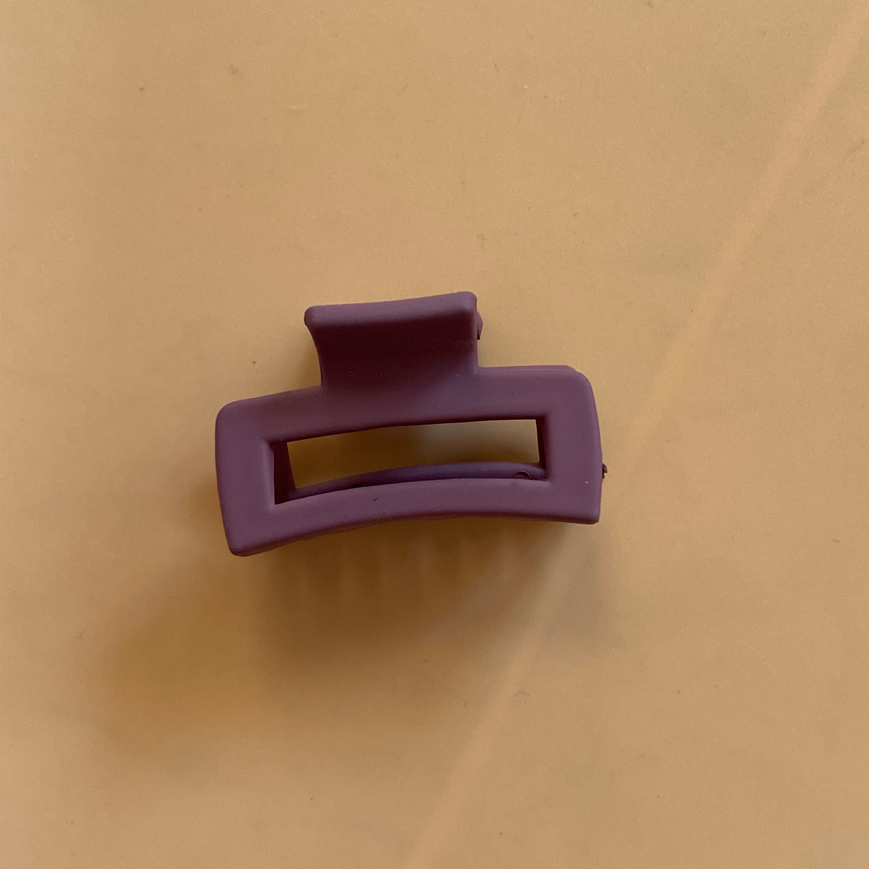 Compact Blue Hair Claw Clip (small)