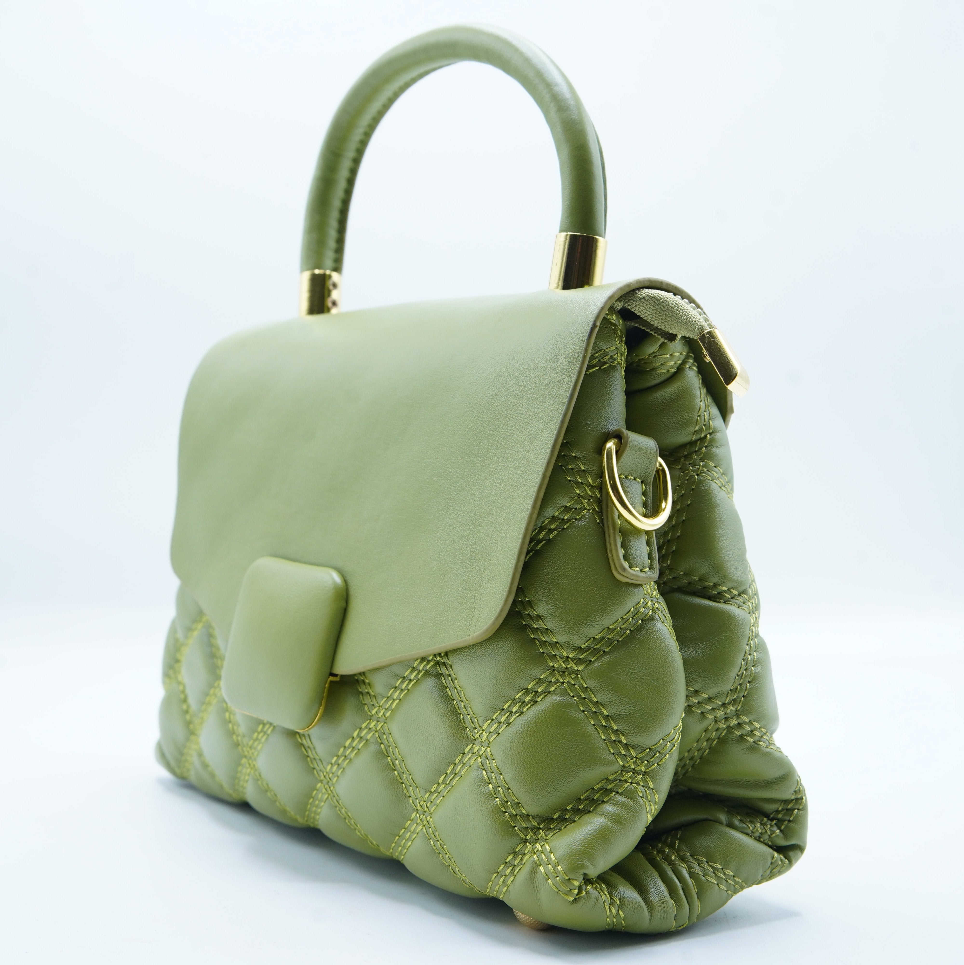 Women Crossbody Quilted Leather Bag