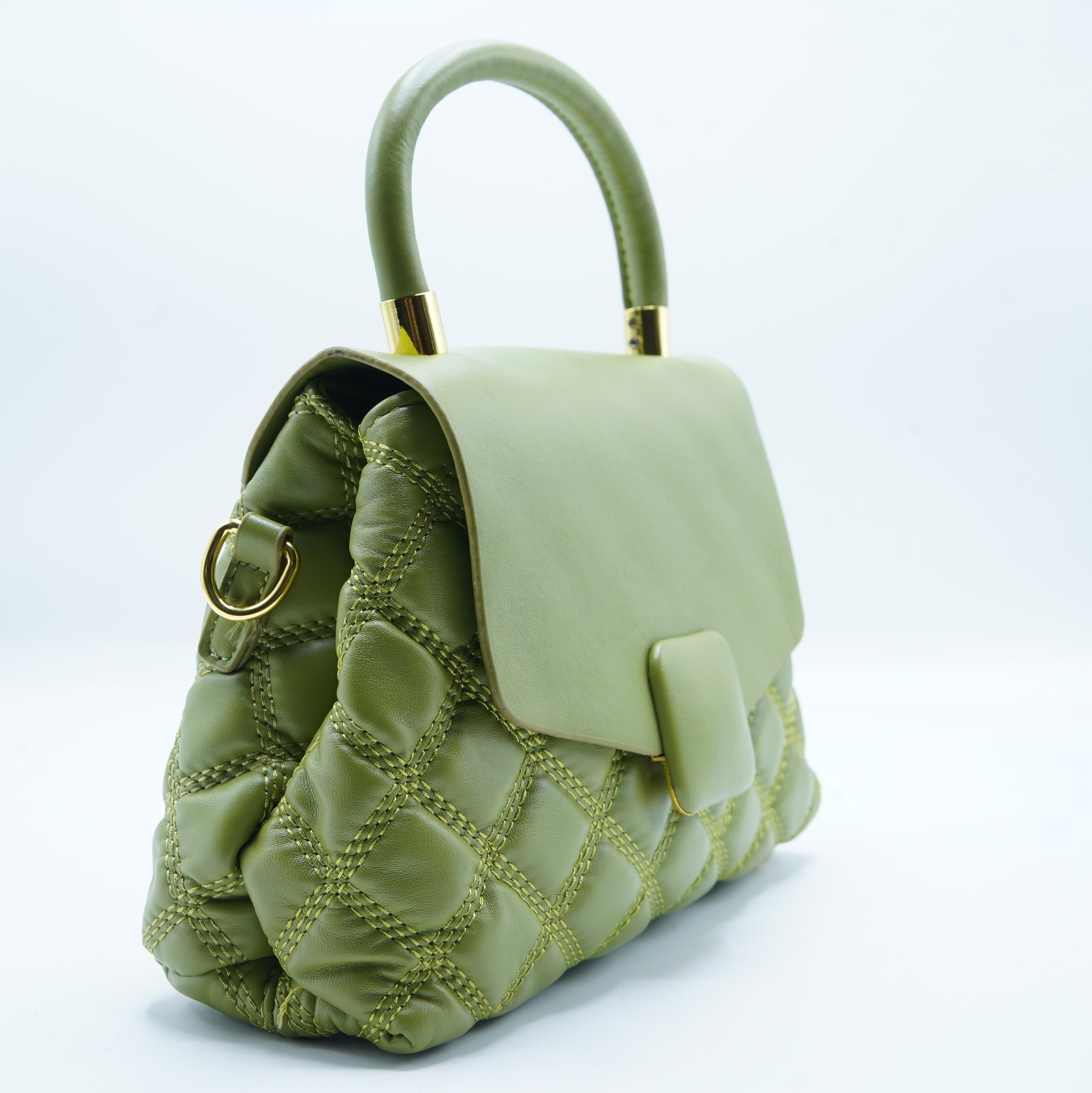 Women Crossbody Quilted Leather Bag