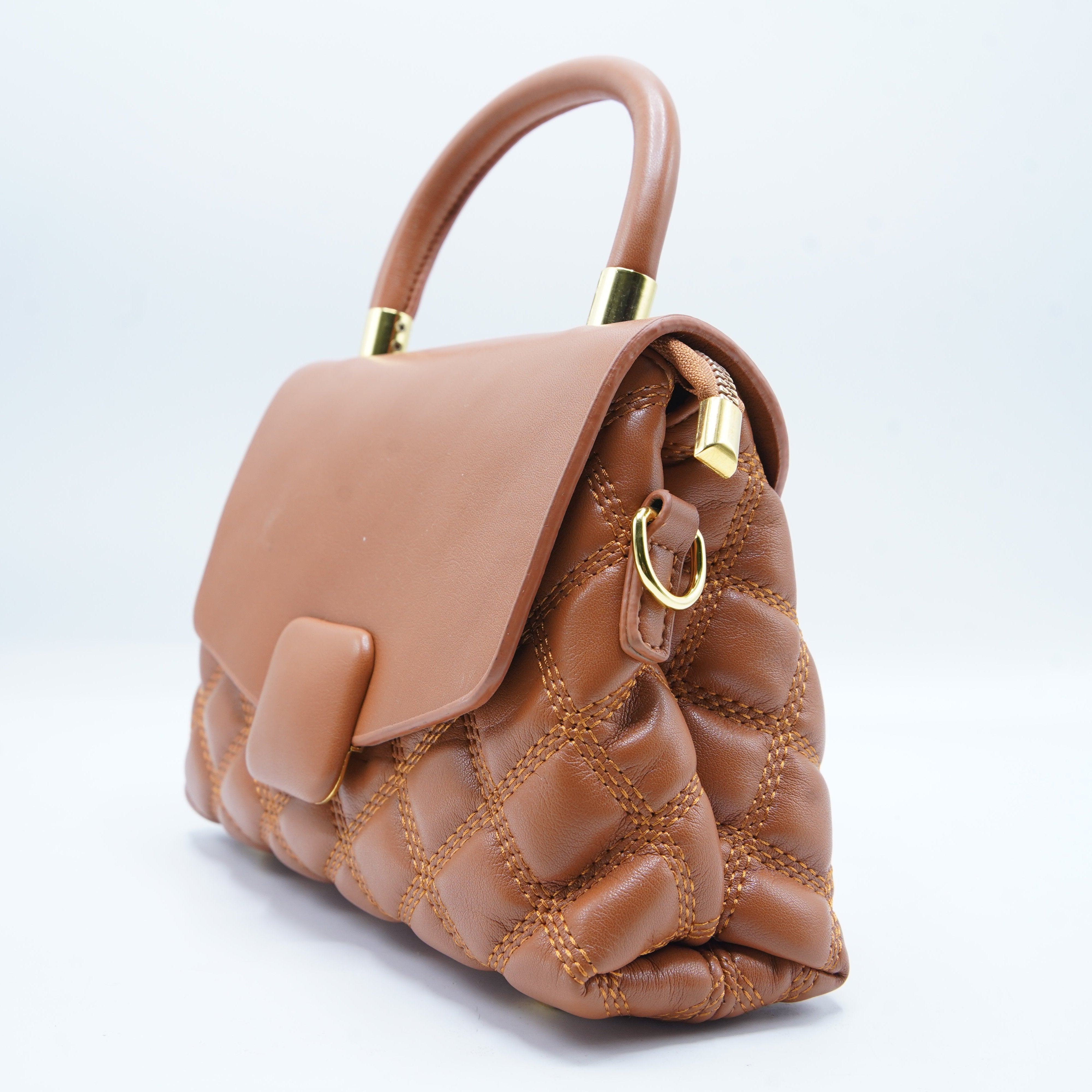 Women Crossbody Quilted Leather Bag
