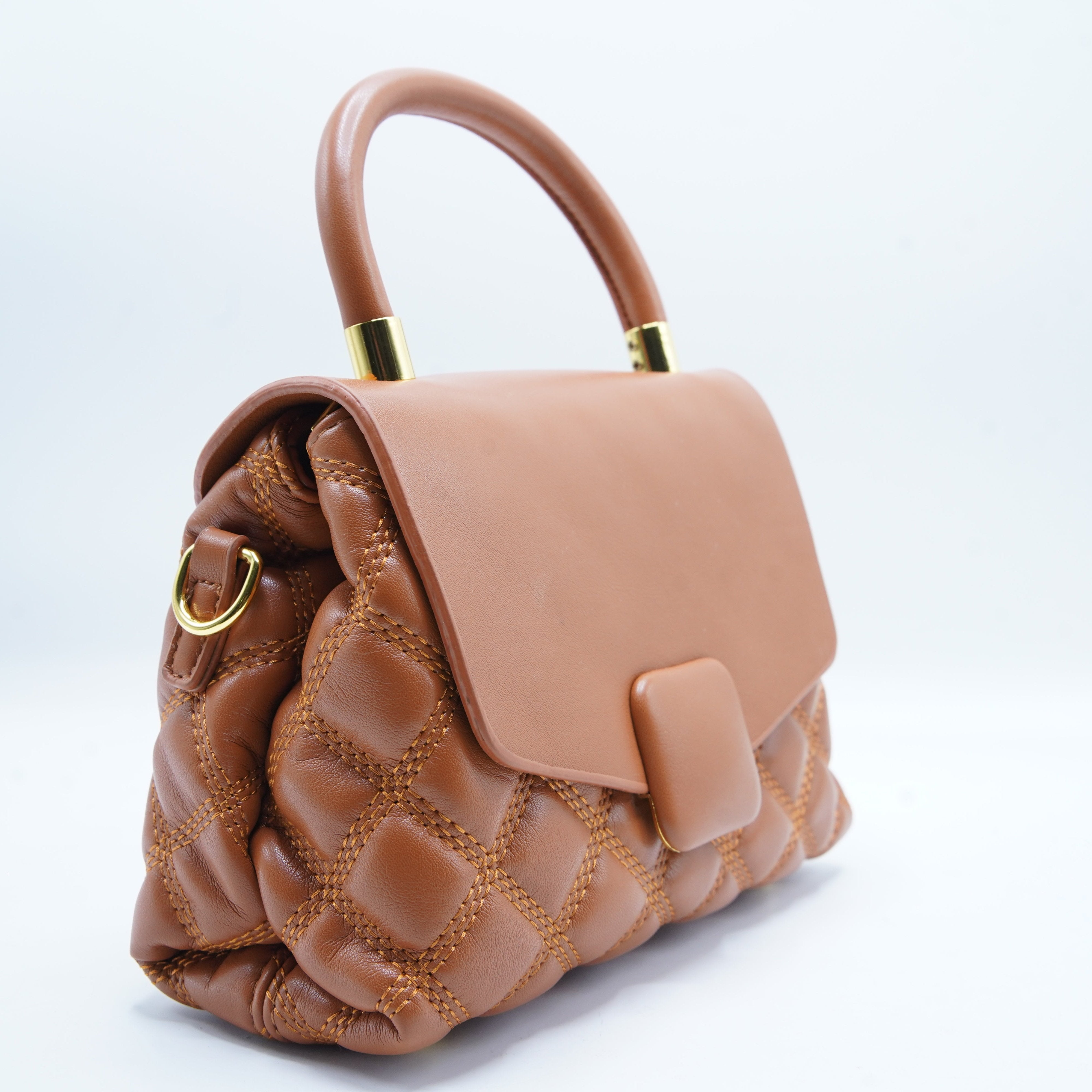 Women Crossbody Quilted Leather Bag