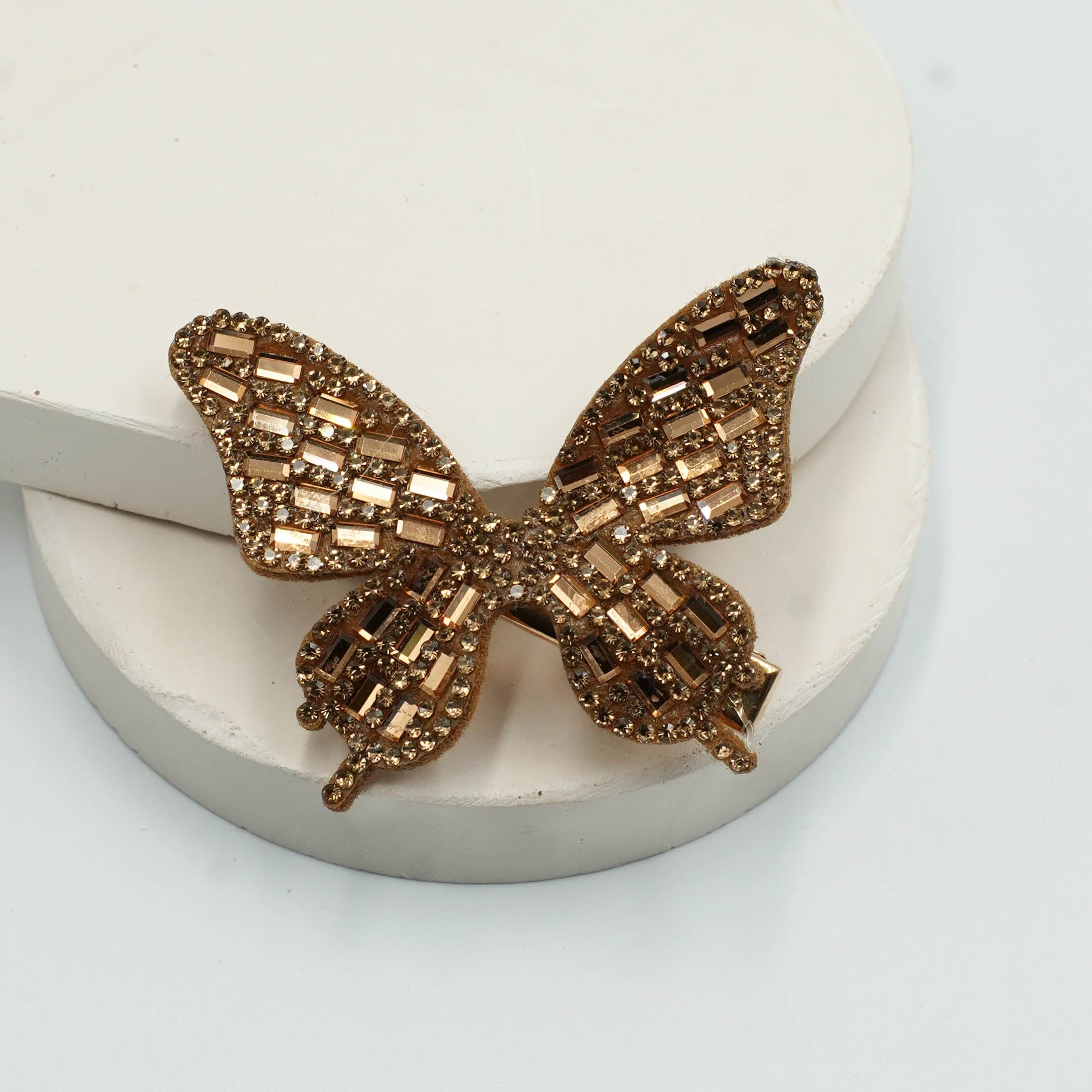 Luxe Rhinestone Butterfly Hair Clips