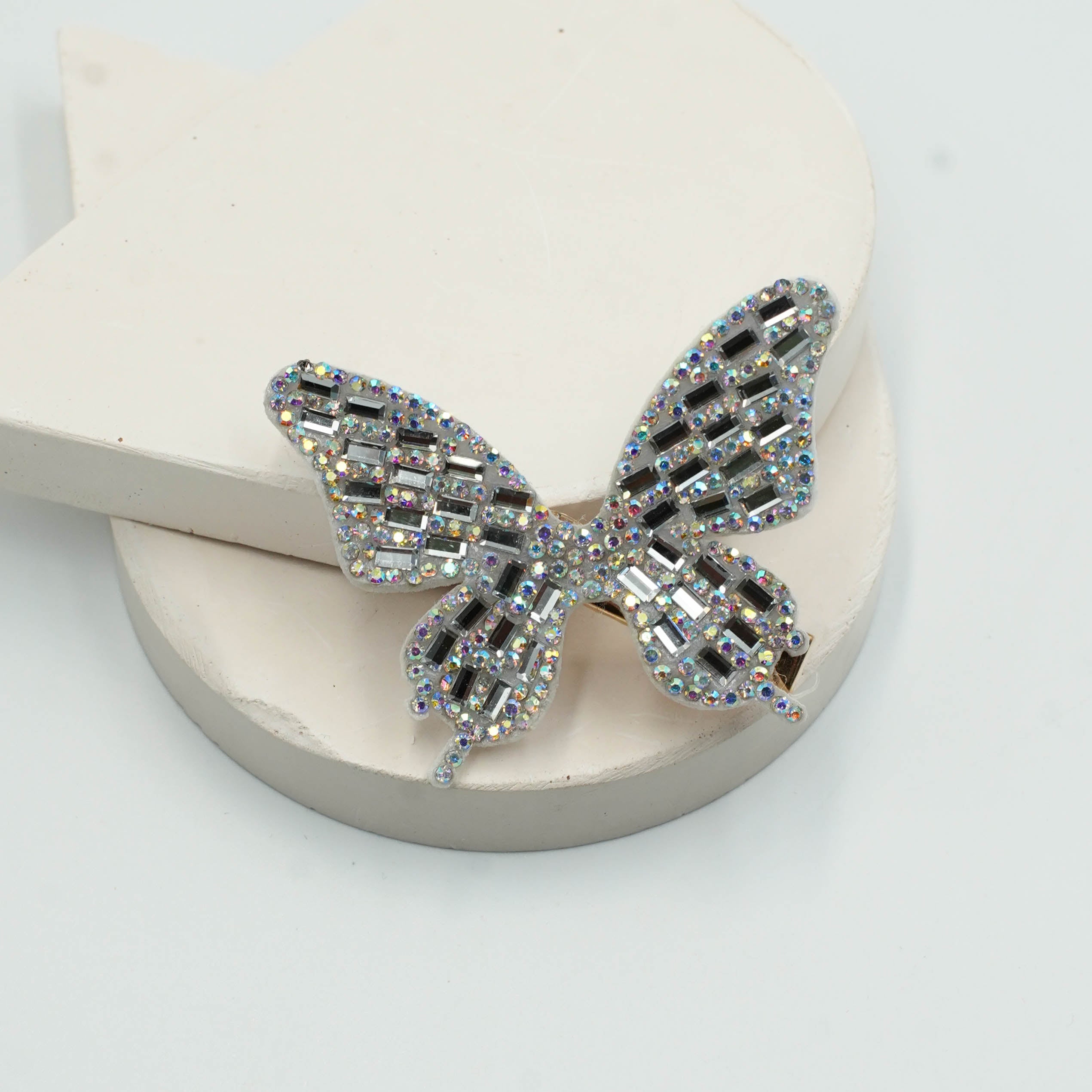 Luxe Rhinestone Butterfly Hair Clips