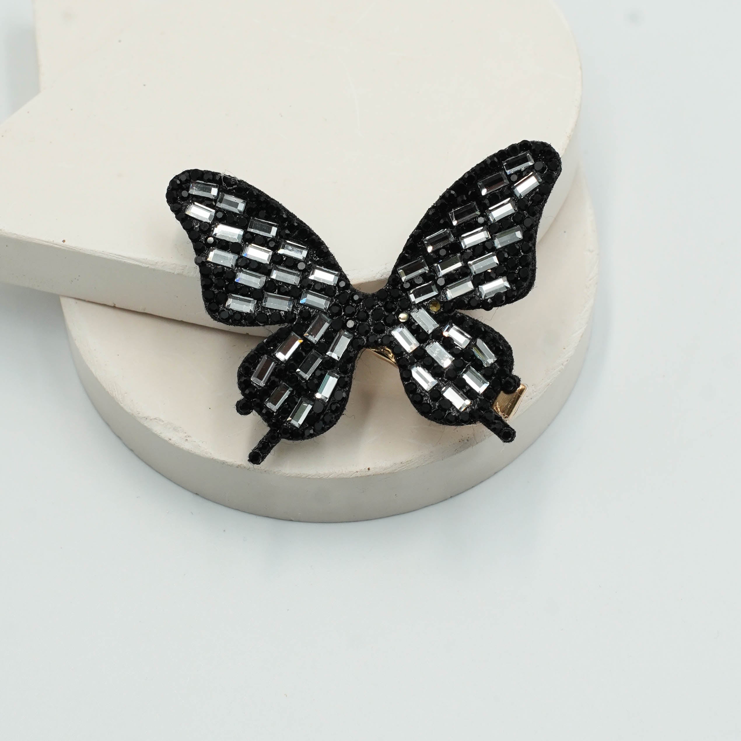 Luxe Rhinestone Butterfly Hair Clips