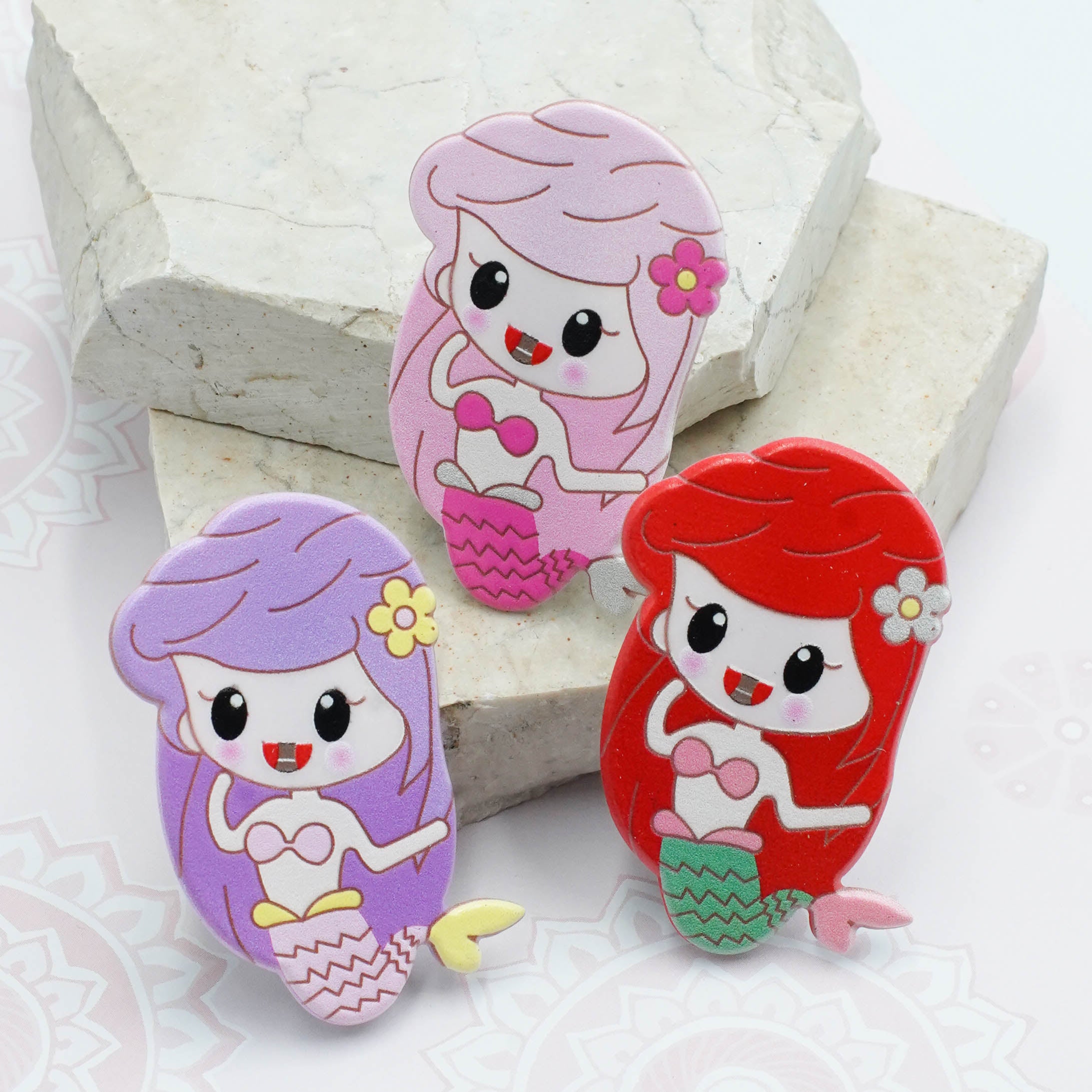Adorable Mermaid-Themed Hair Pins