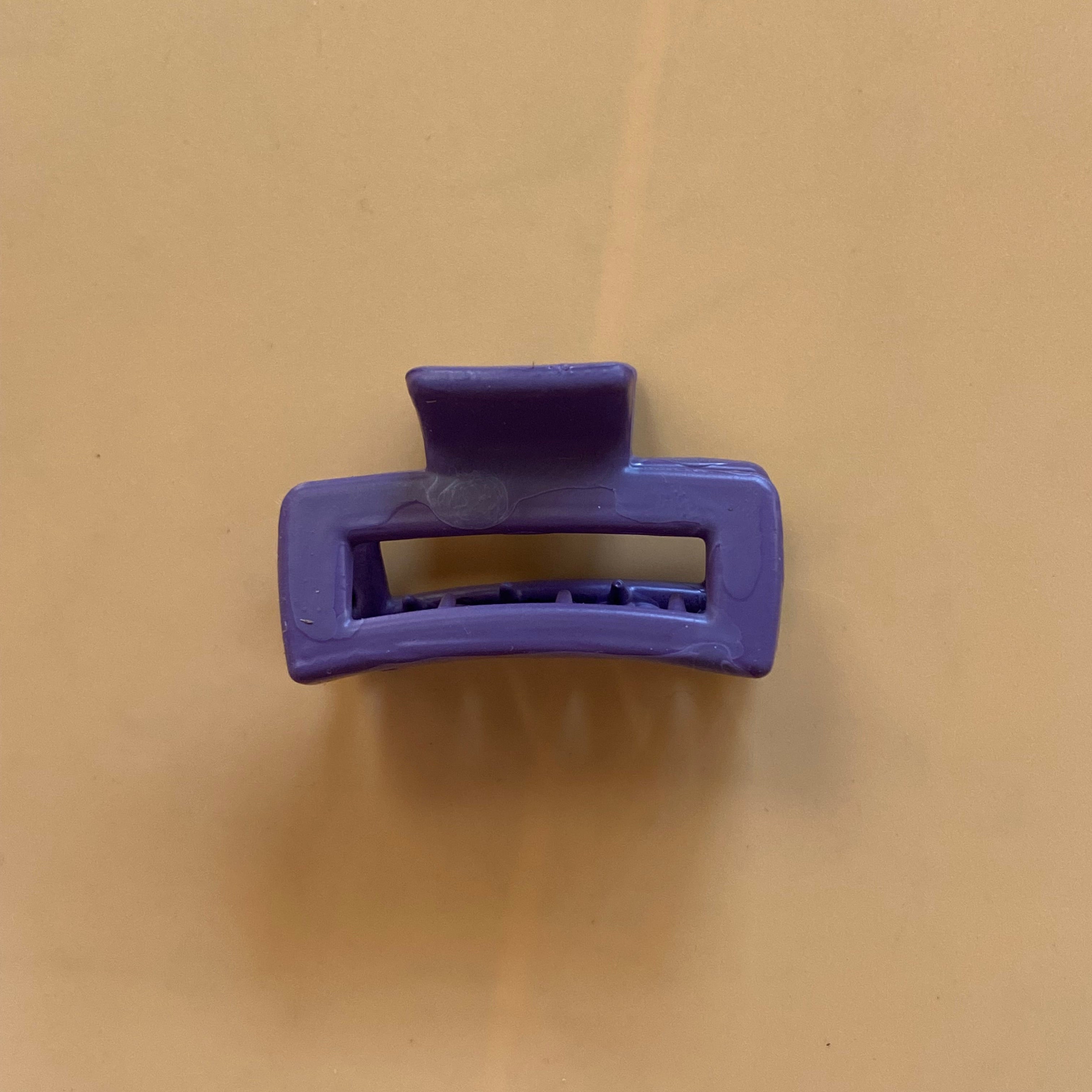 Compact Blue Hair Claw Clip (small)