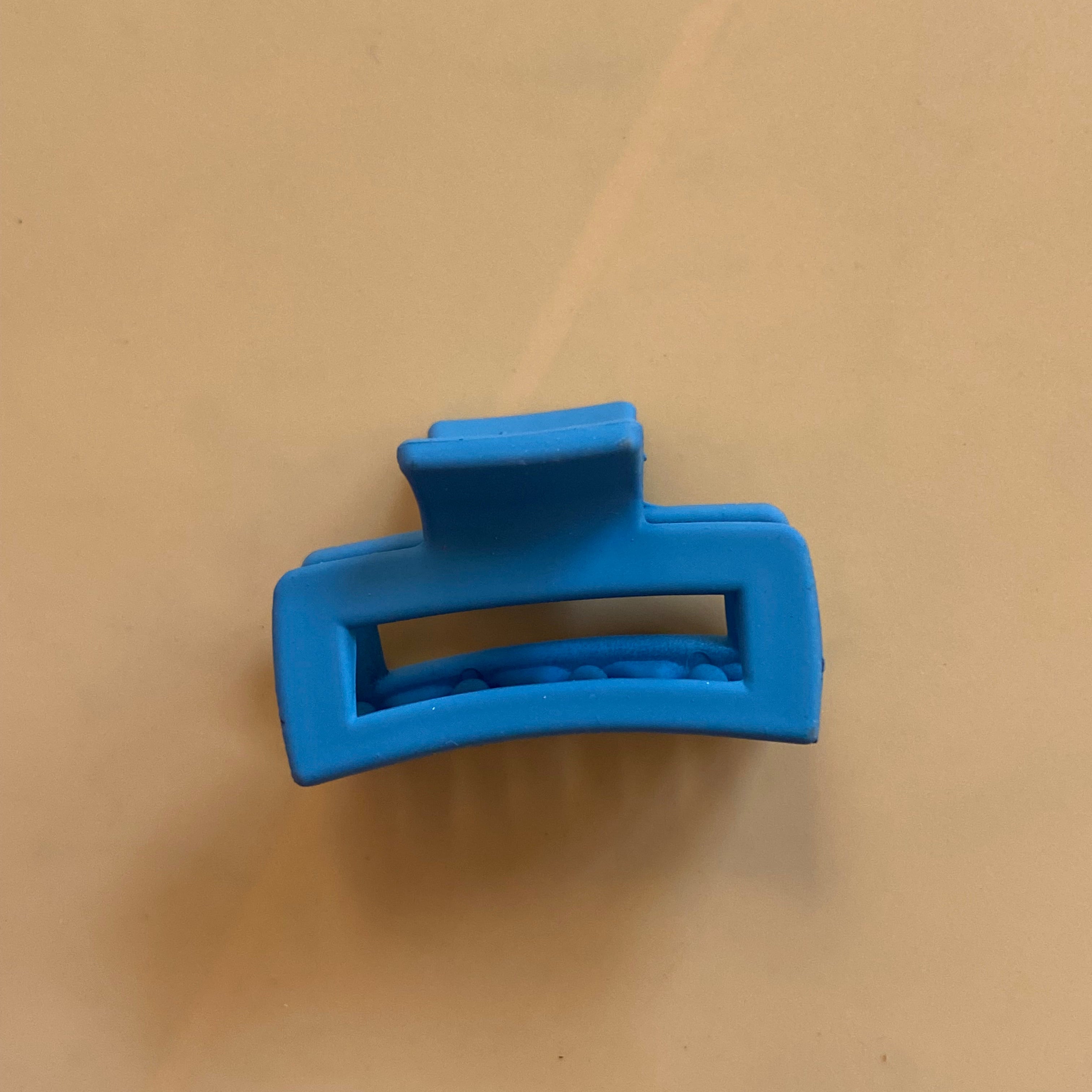 Compact Blue Hair Claw Clip (small)