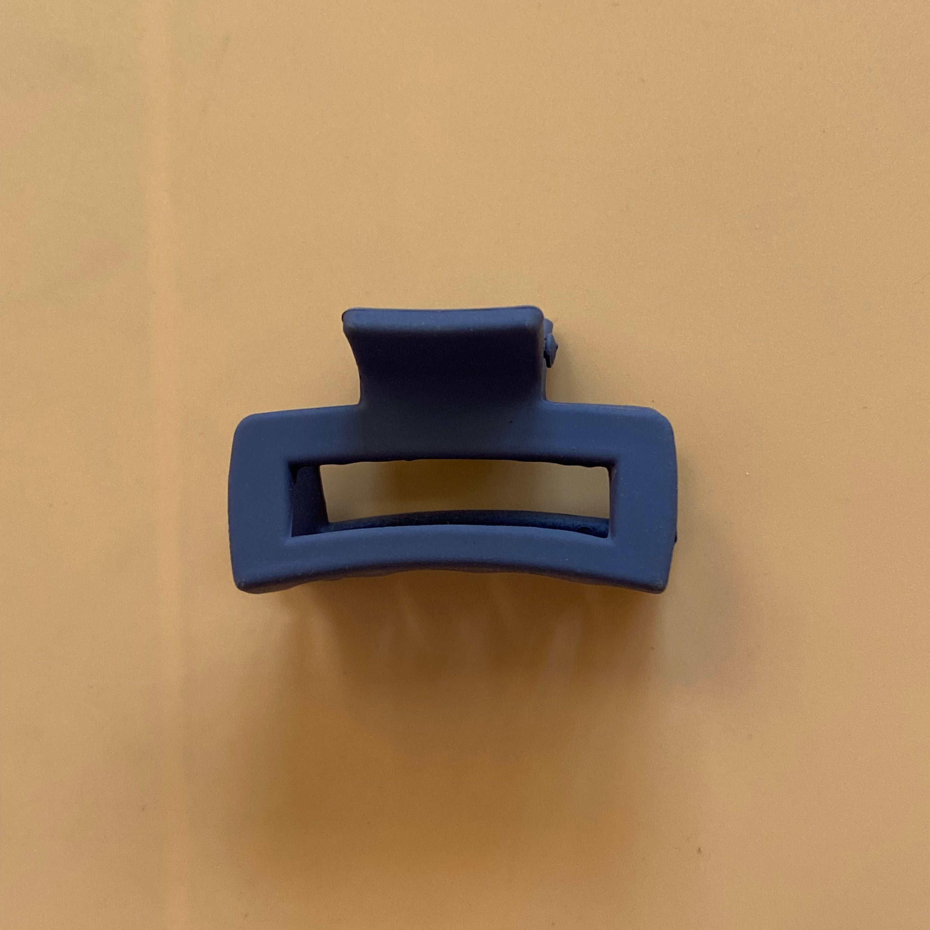 Compact Blue Hair Claw Clip (small)